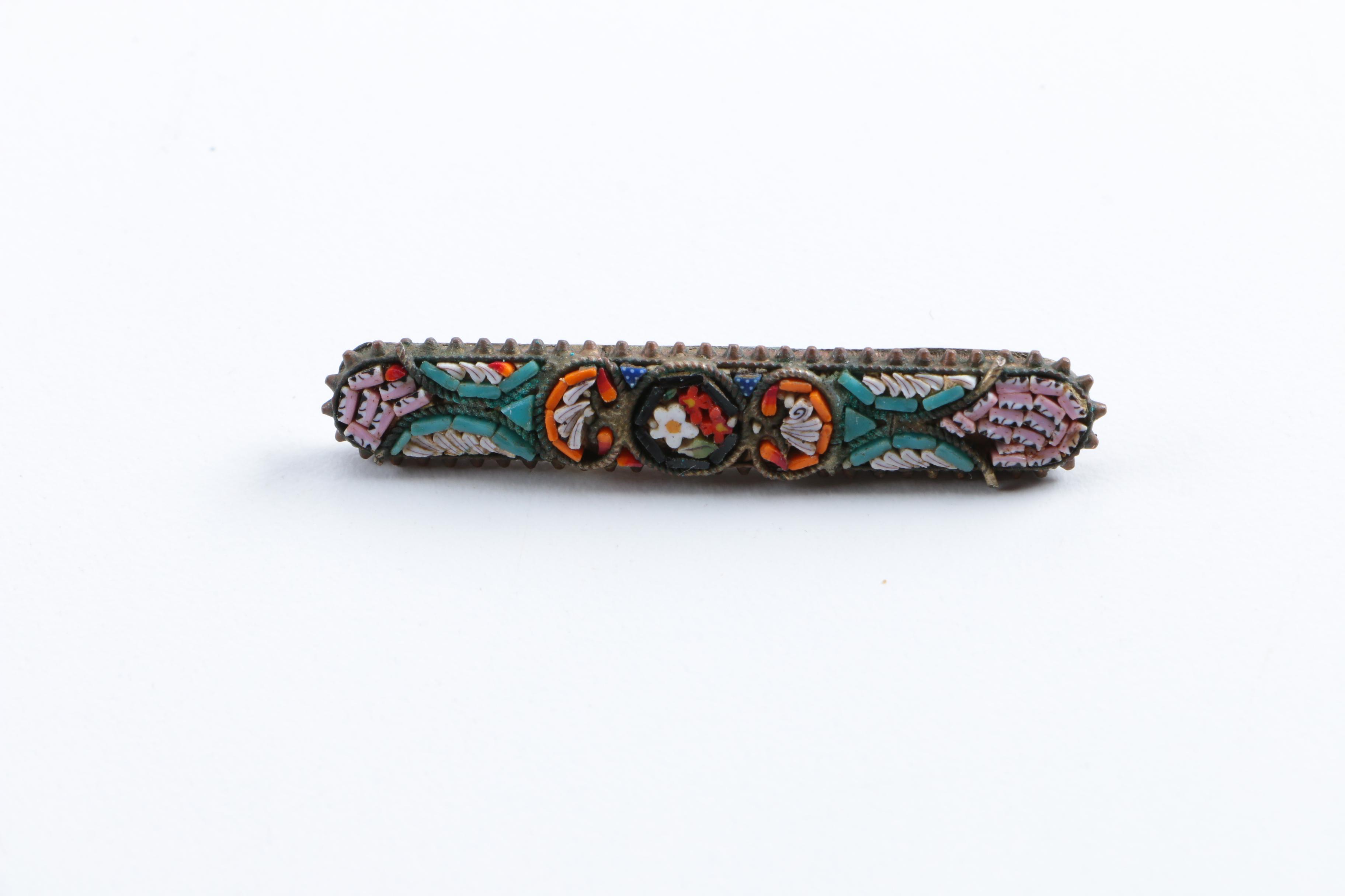 Vintage Micro Mosaic Costume Jewelry