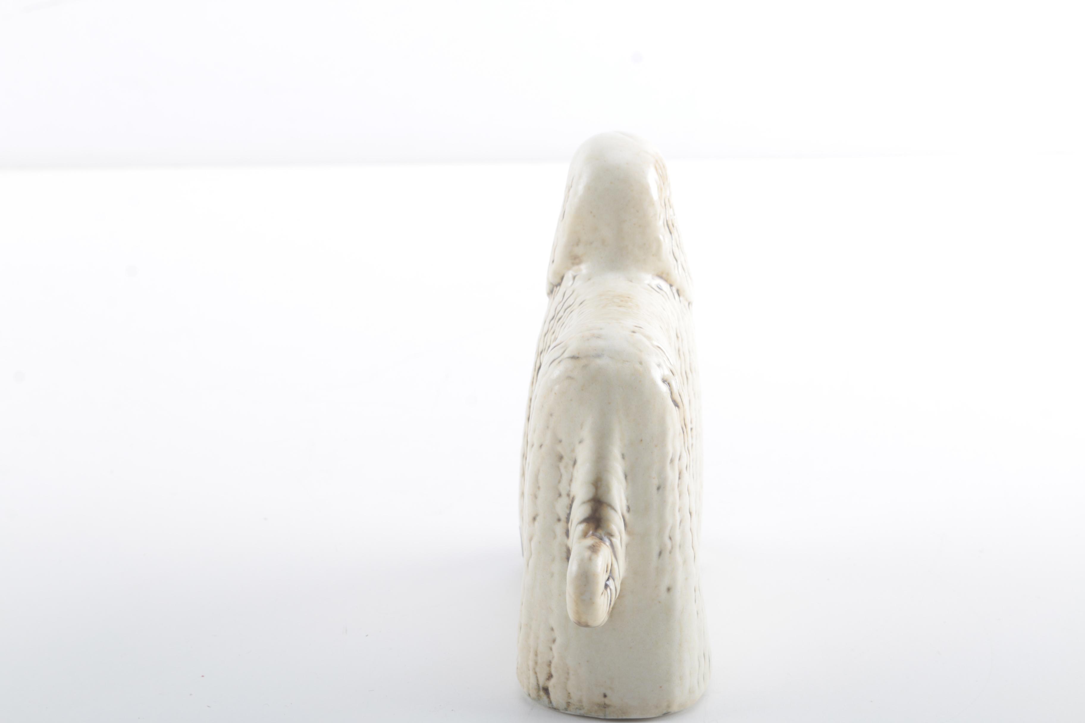 Ceramic Afghan Hound Dog Figurine by Lisa Larsson