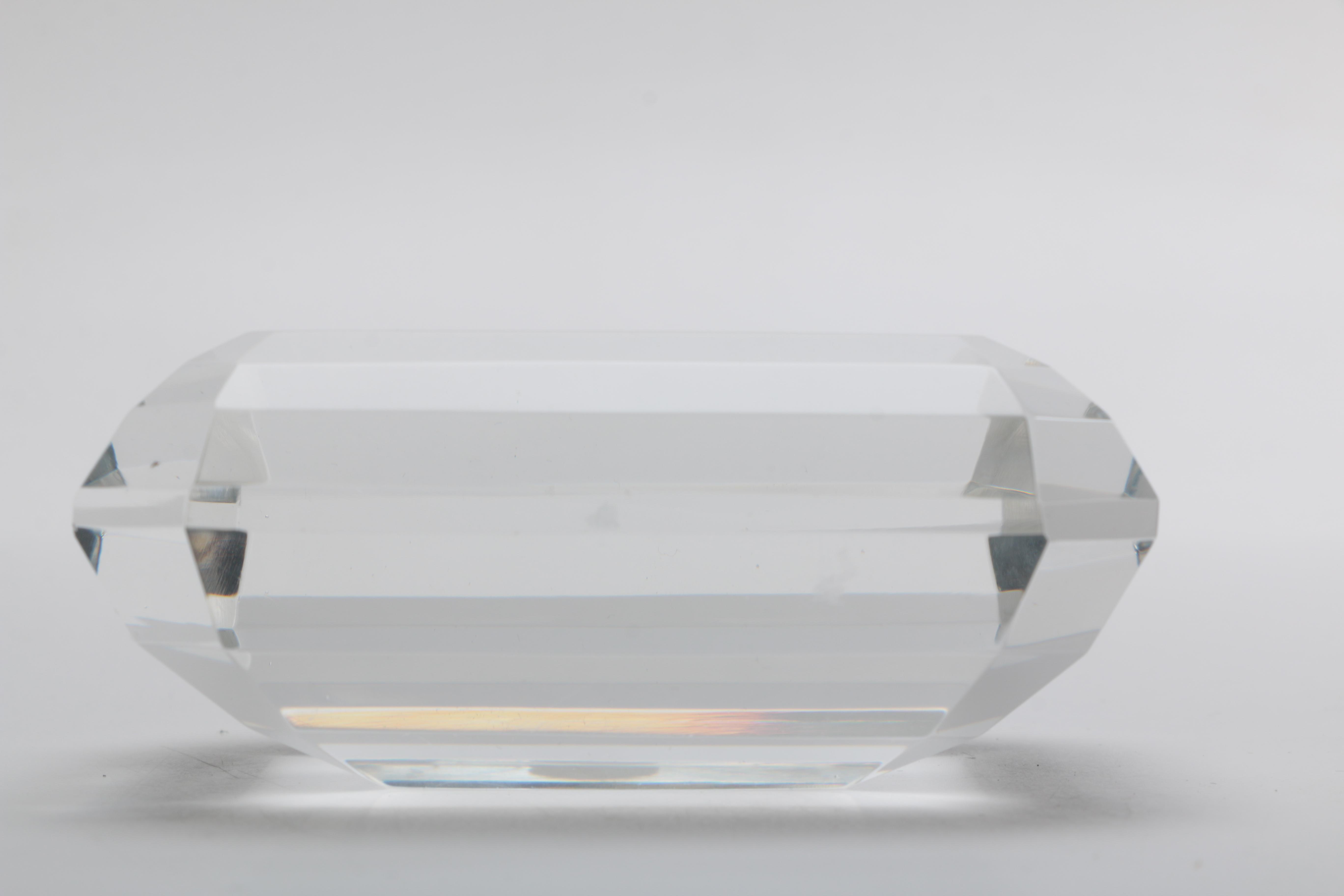 Tiffany & Co. Crystal Paperweight With Picasso Dove of Peace