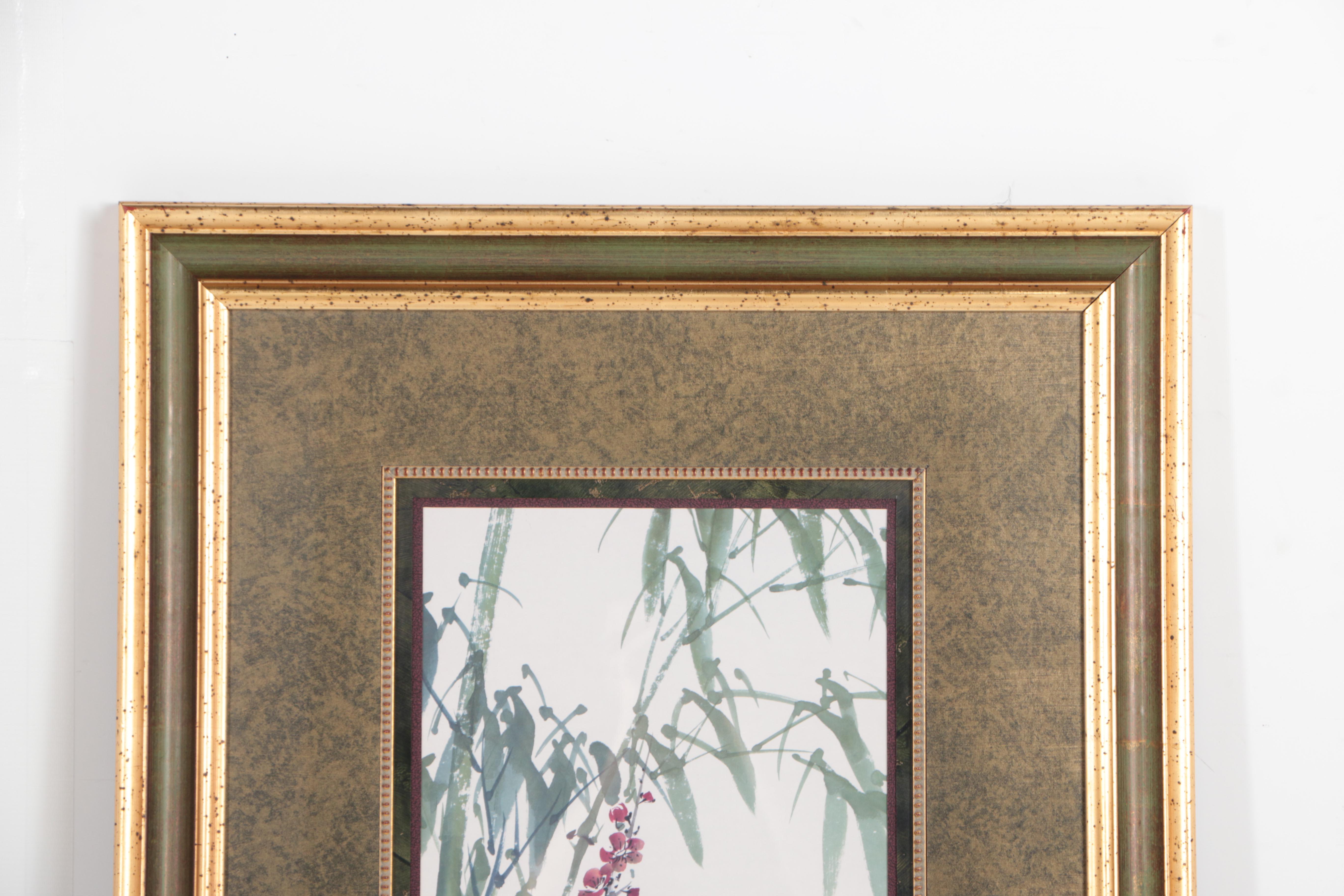 Offset Lithograph on Paper of Cherry Blossoms