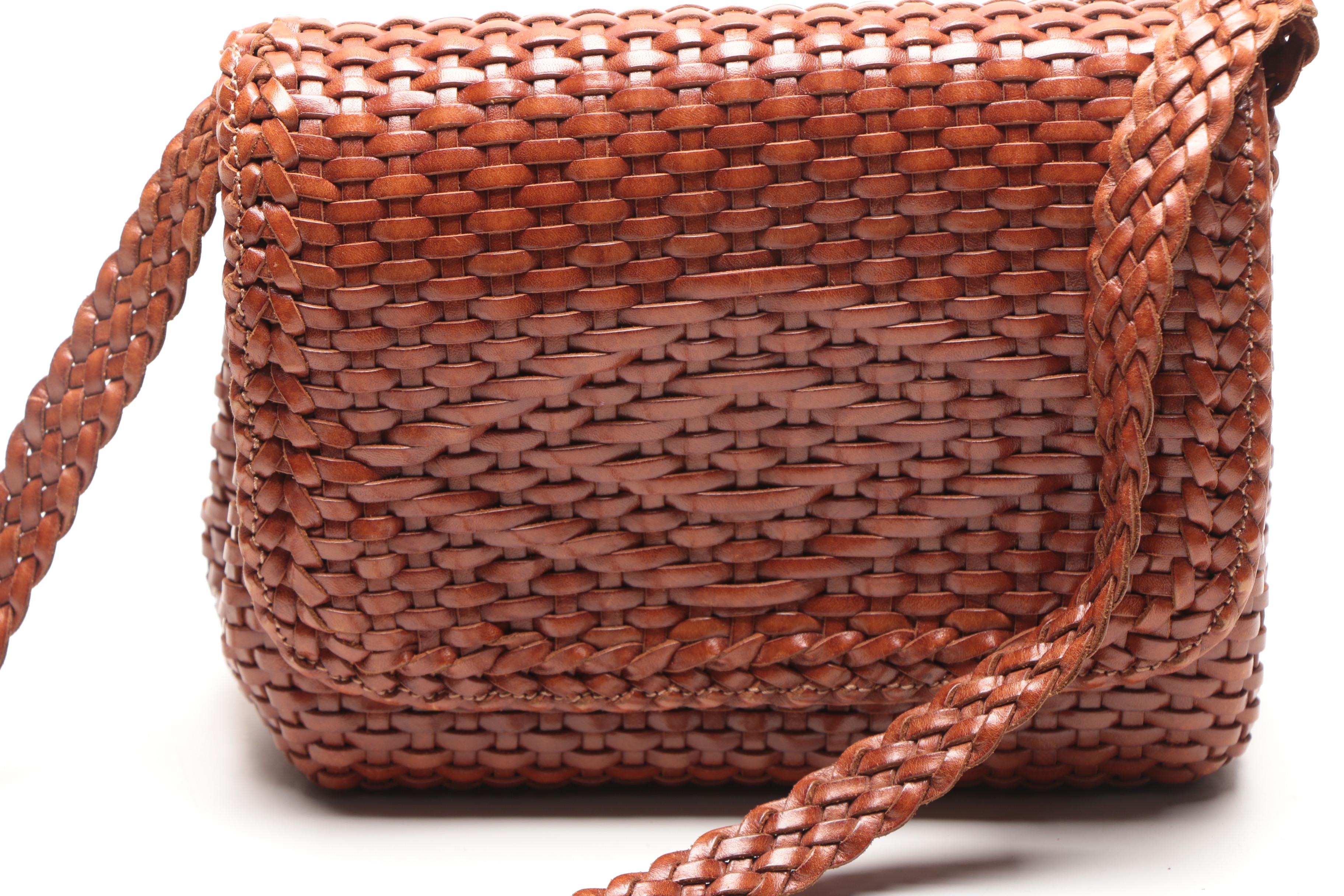 Pair of Small Leather Shoulder Bags Including De Vecchi by Hamilton Hodge
