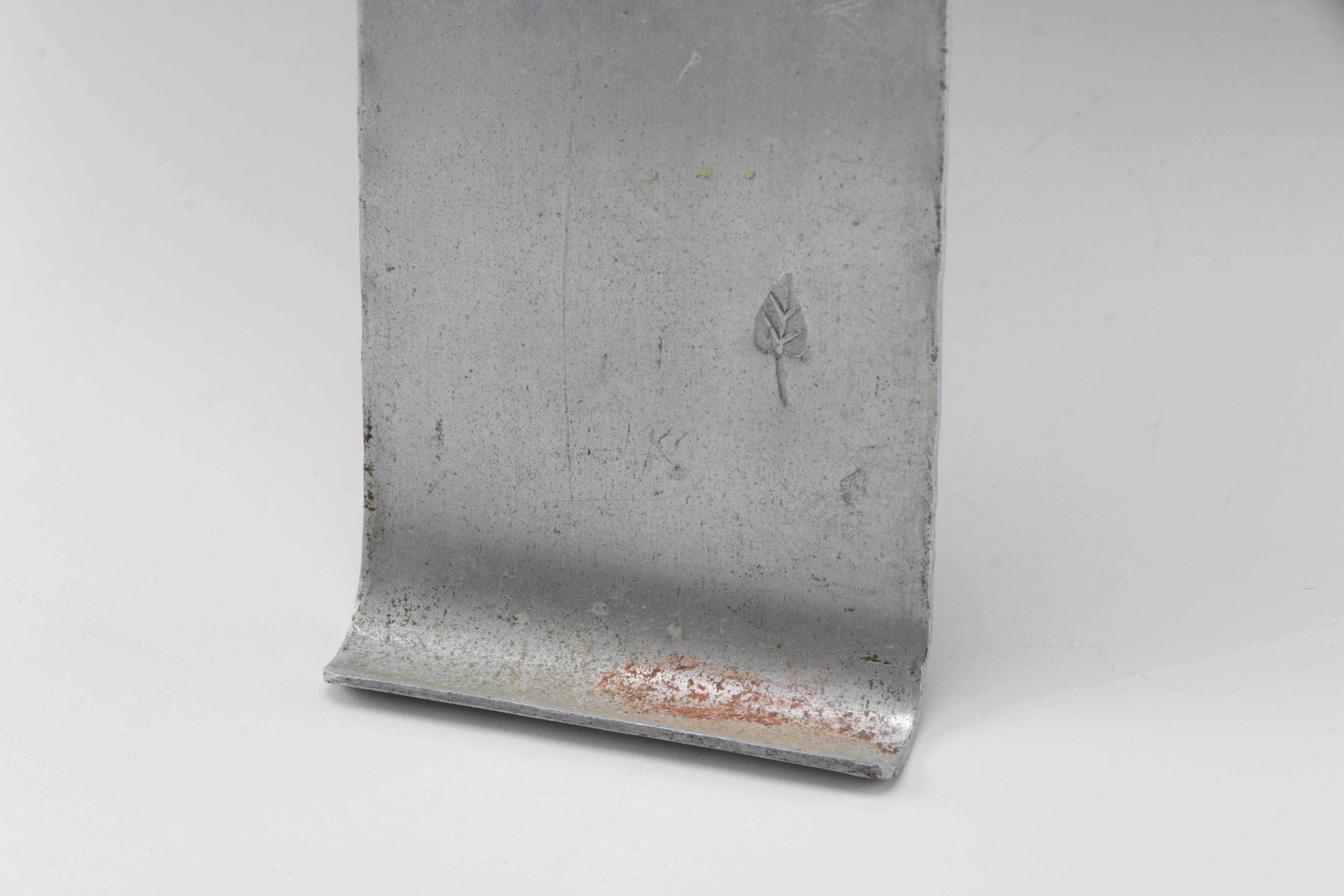 Palmer Smith Art Deco Aluminum Picture Frame With Imprinted Leaf Design