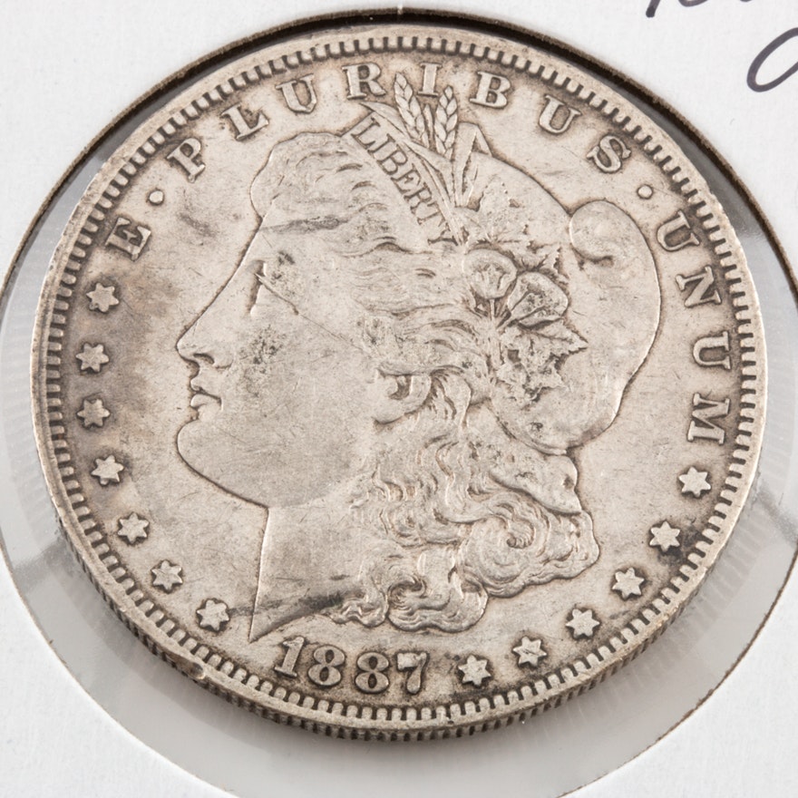 1887 O Silver Morgan Dollar