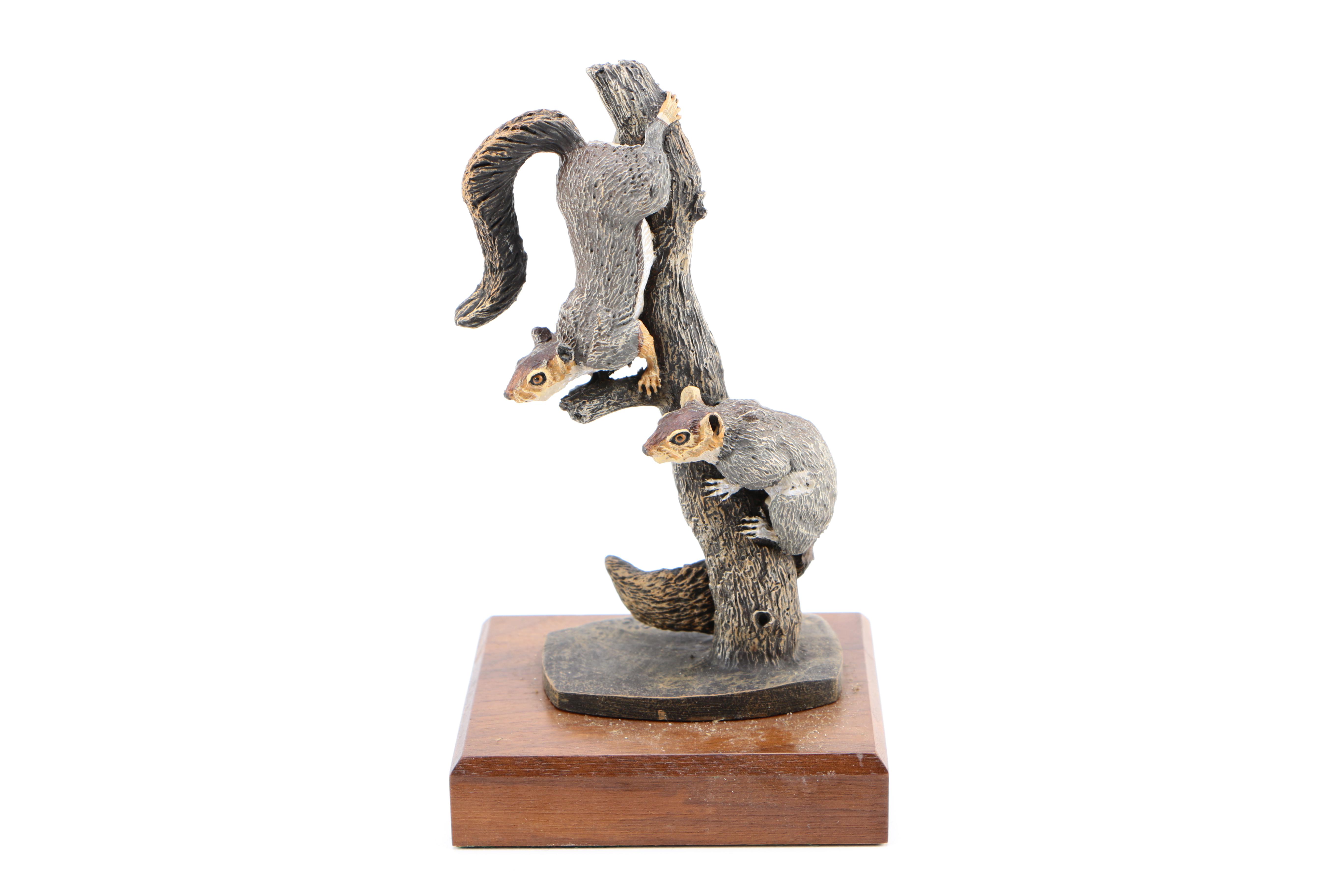 The Hamilton Collection "An American Wildlife Bronze Collection" Animal Figurines