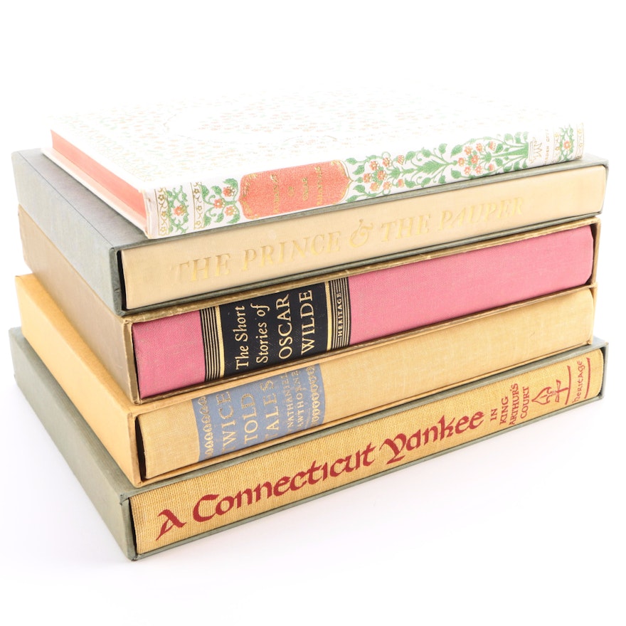 Vintage Books Featuring Classic Novels by the Heritage Press