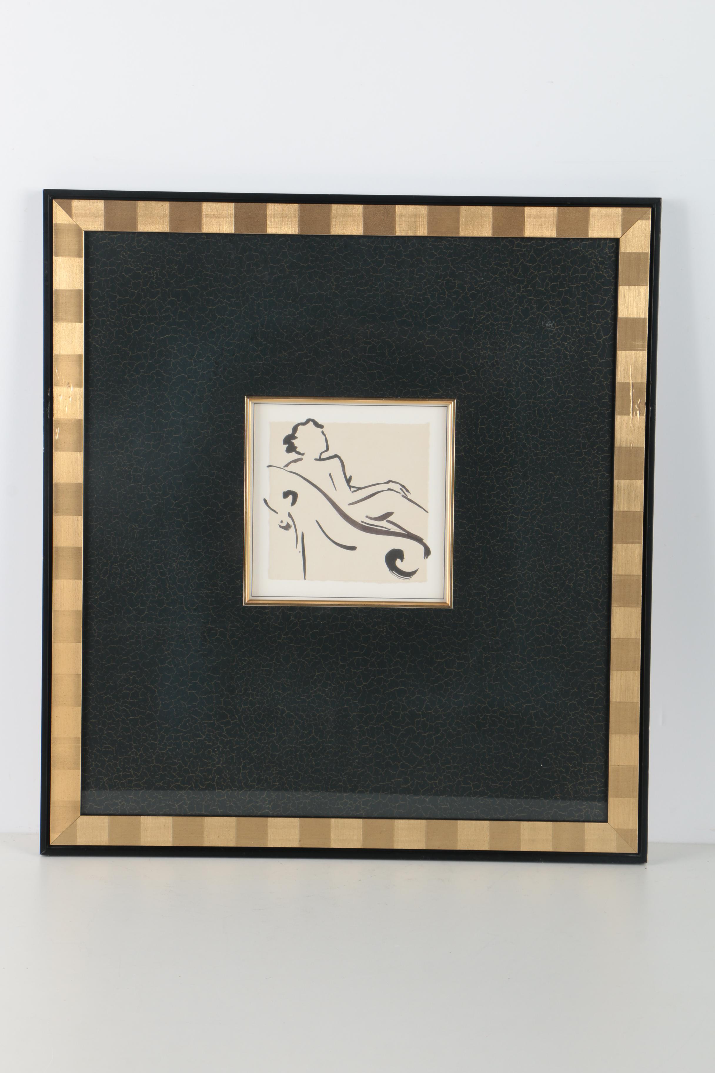 After Cheryl Roberts Offset Lithographs Figure Study