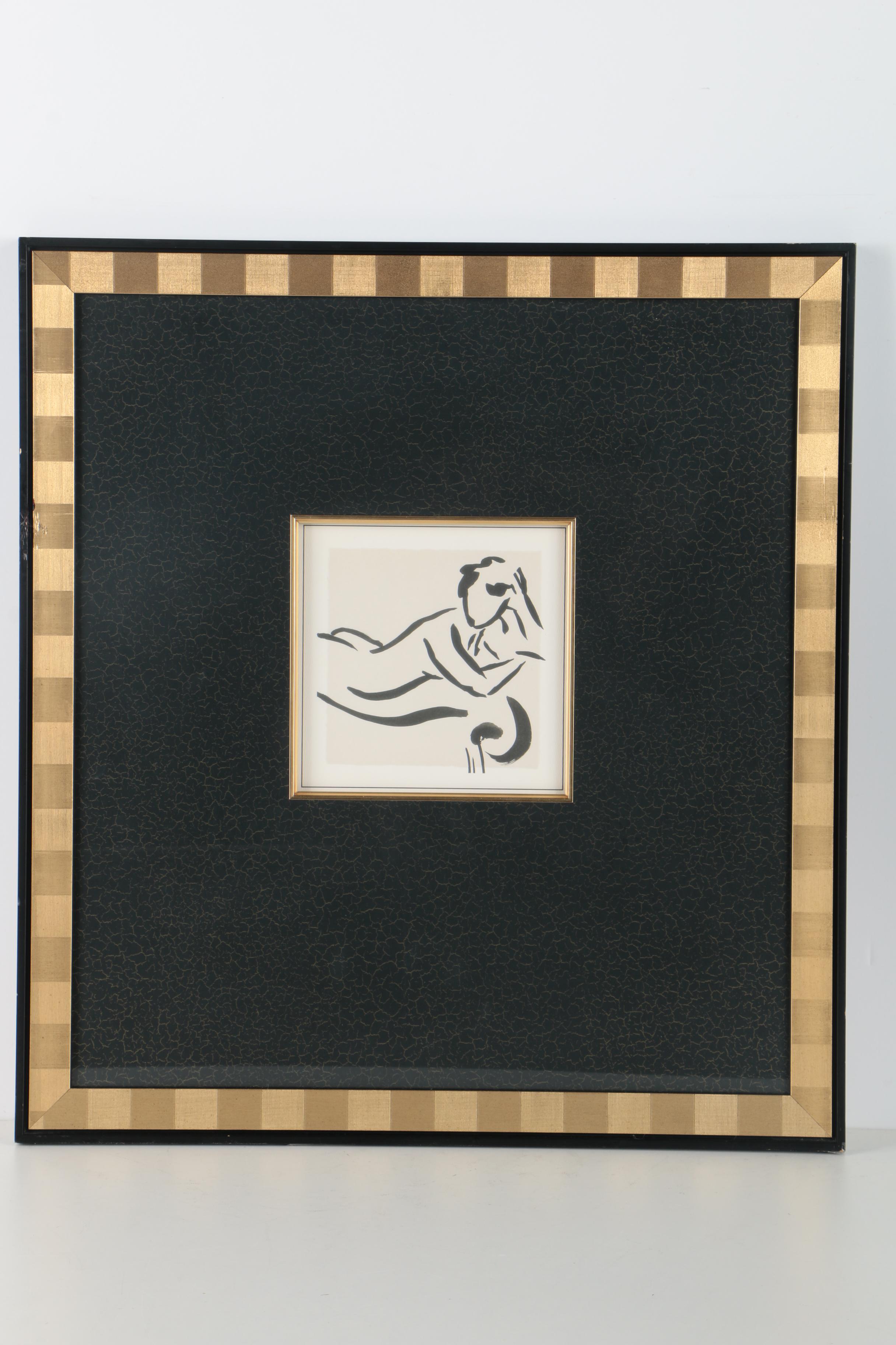 After Cheryl Roberts Offset Lithographs Figure Study