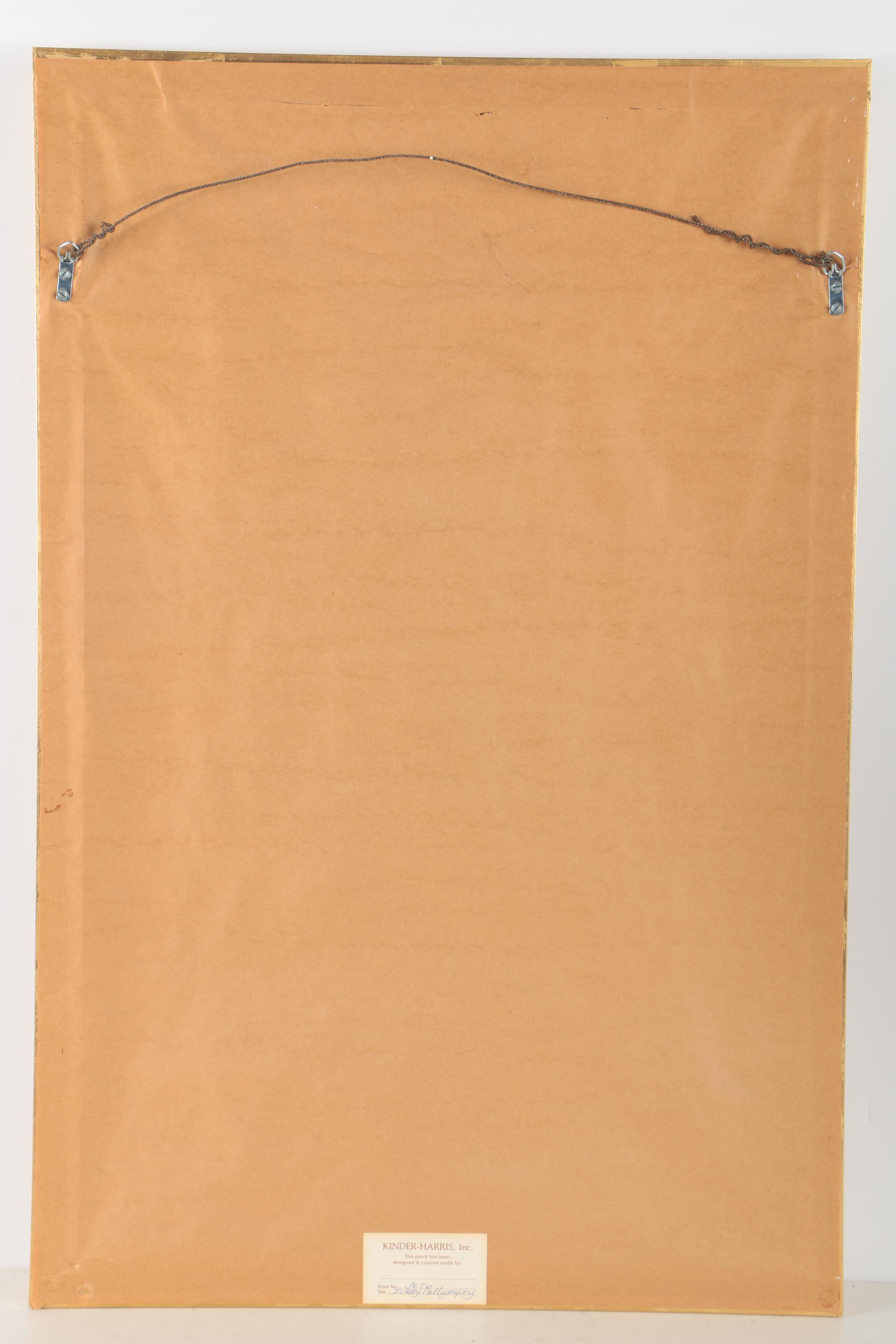 East Asian Calligraphic Paintings on Foil