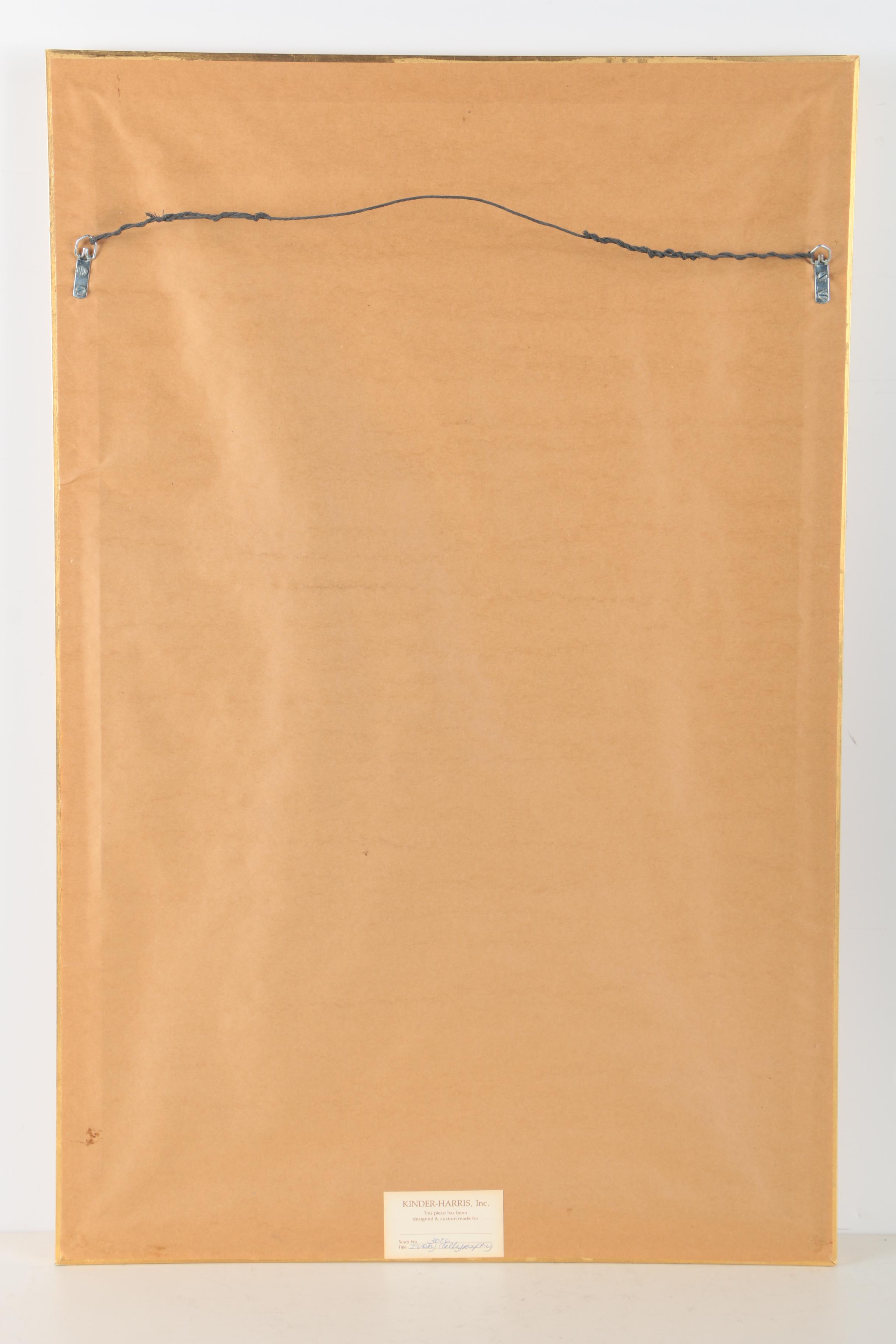 East Asian Calligraphic Paintings on Foil