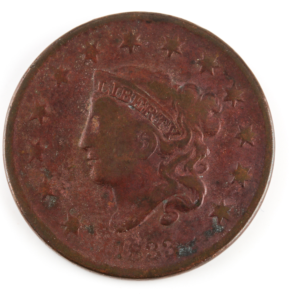 1833 Coronet Head Cent