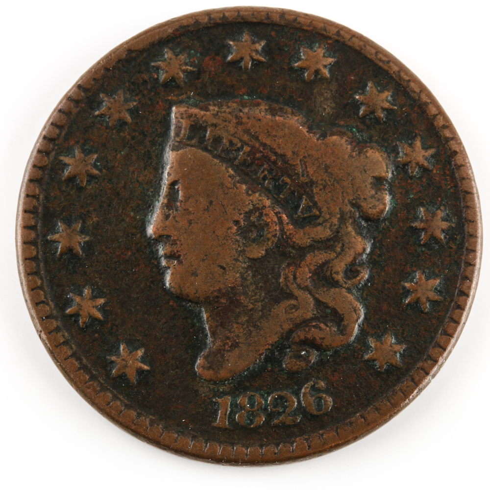 1826 Coronet Head Cent