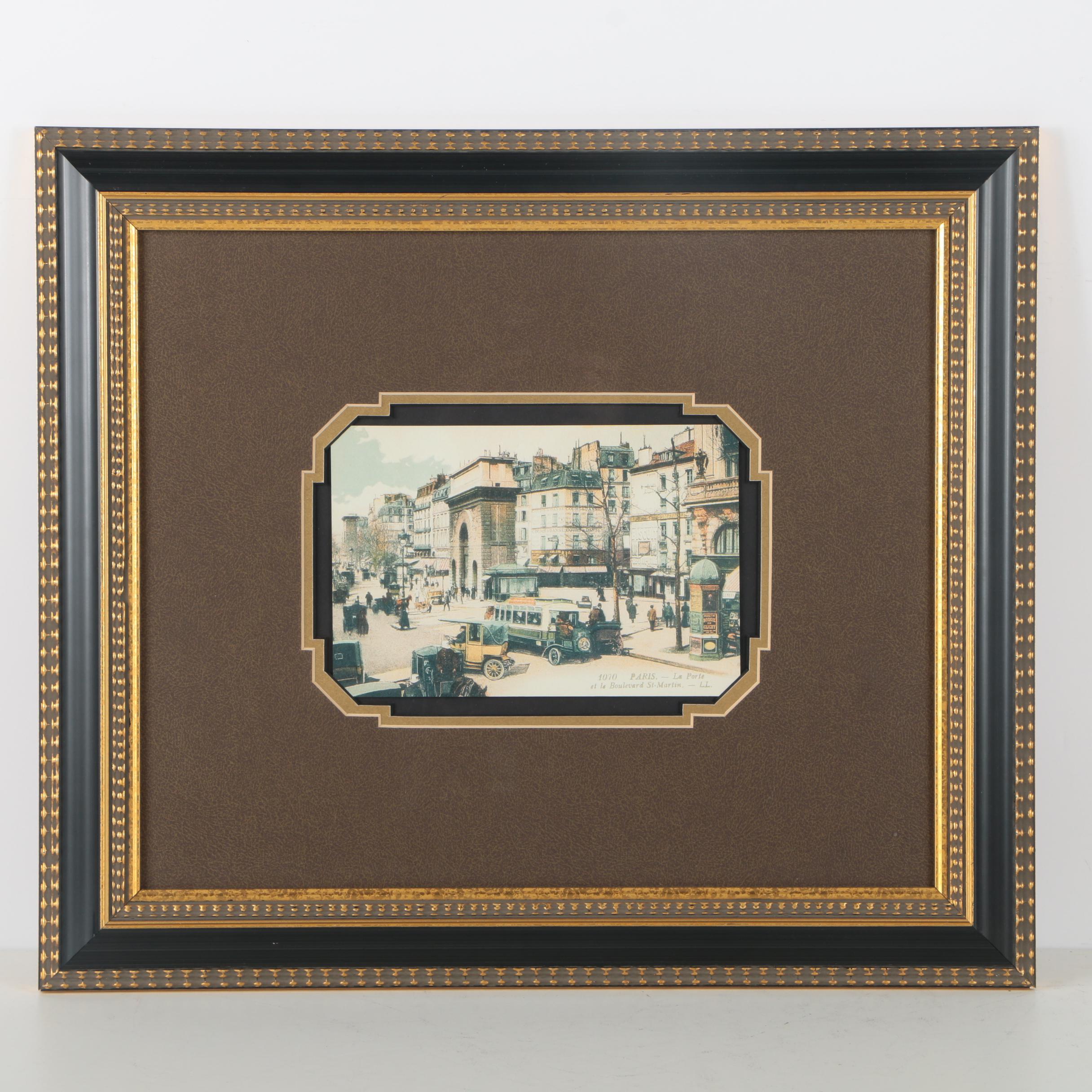 Offset Lithographs After Postcards From Paris and Monaco