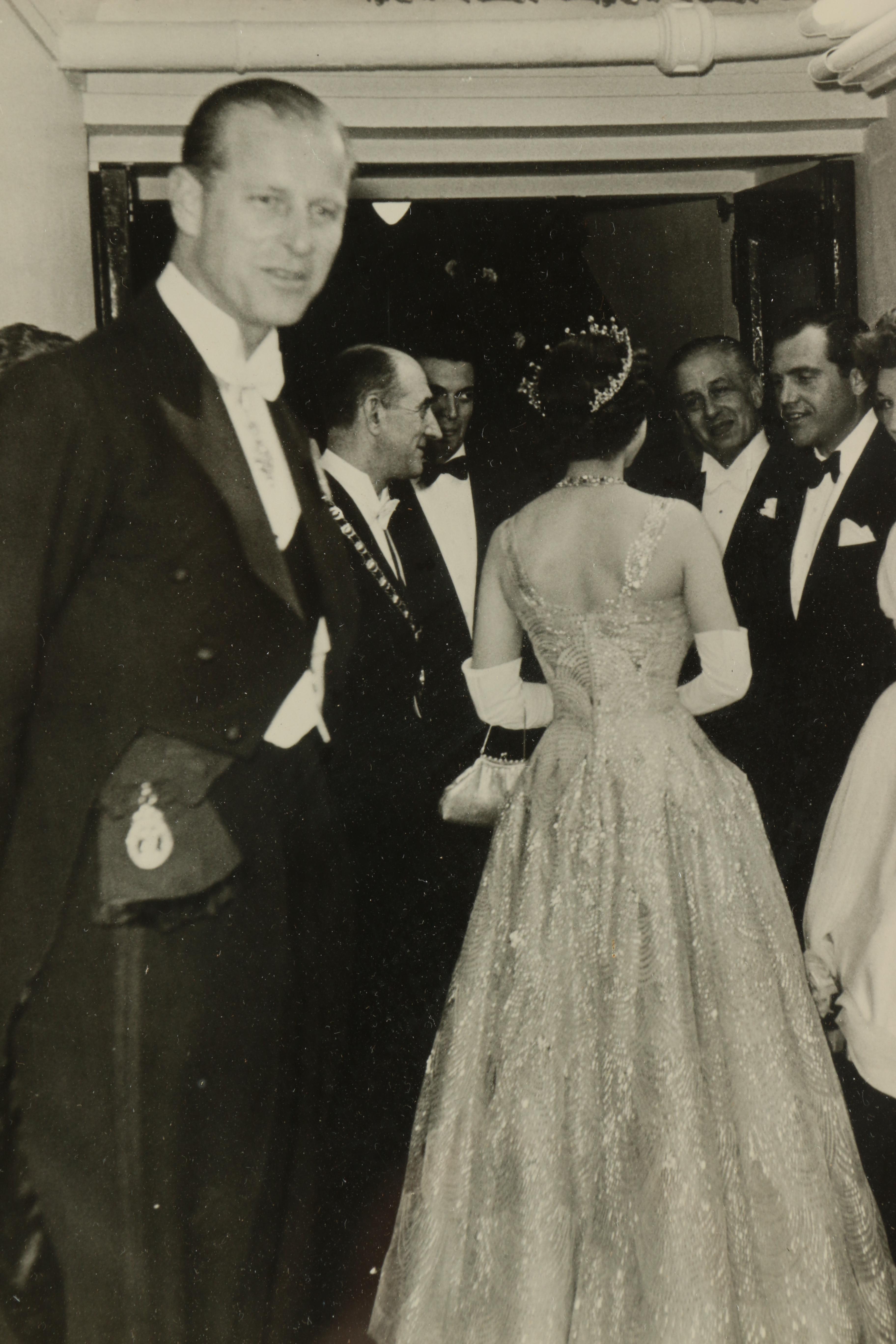 Vintage Photograph of Prince Philip and Queen Elizabeth and "Variety" Article From the Estate of Alan King