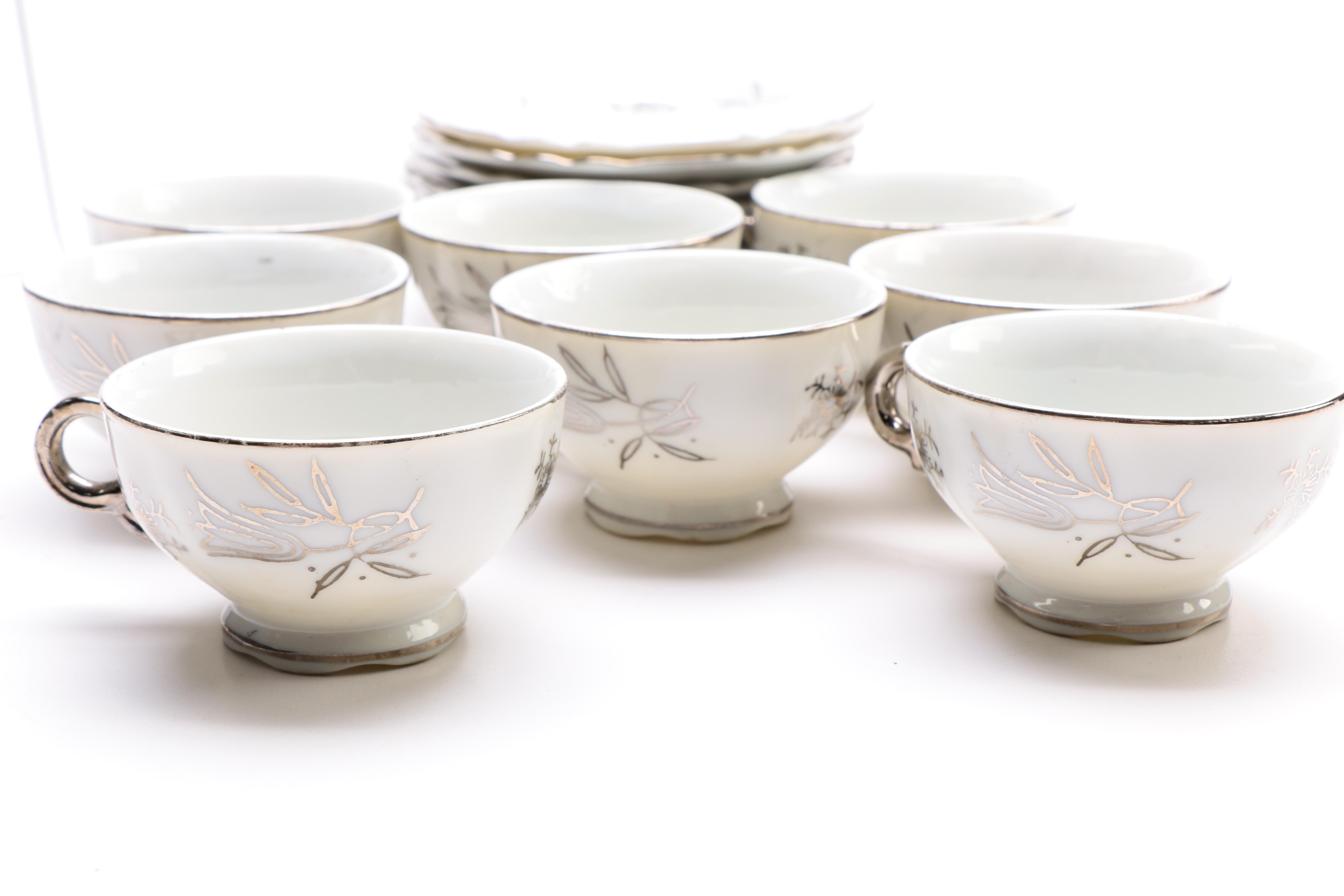 Vintage Empress "25th Anniversary" Teacups and Saucers