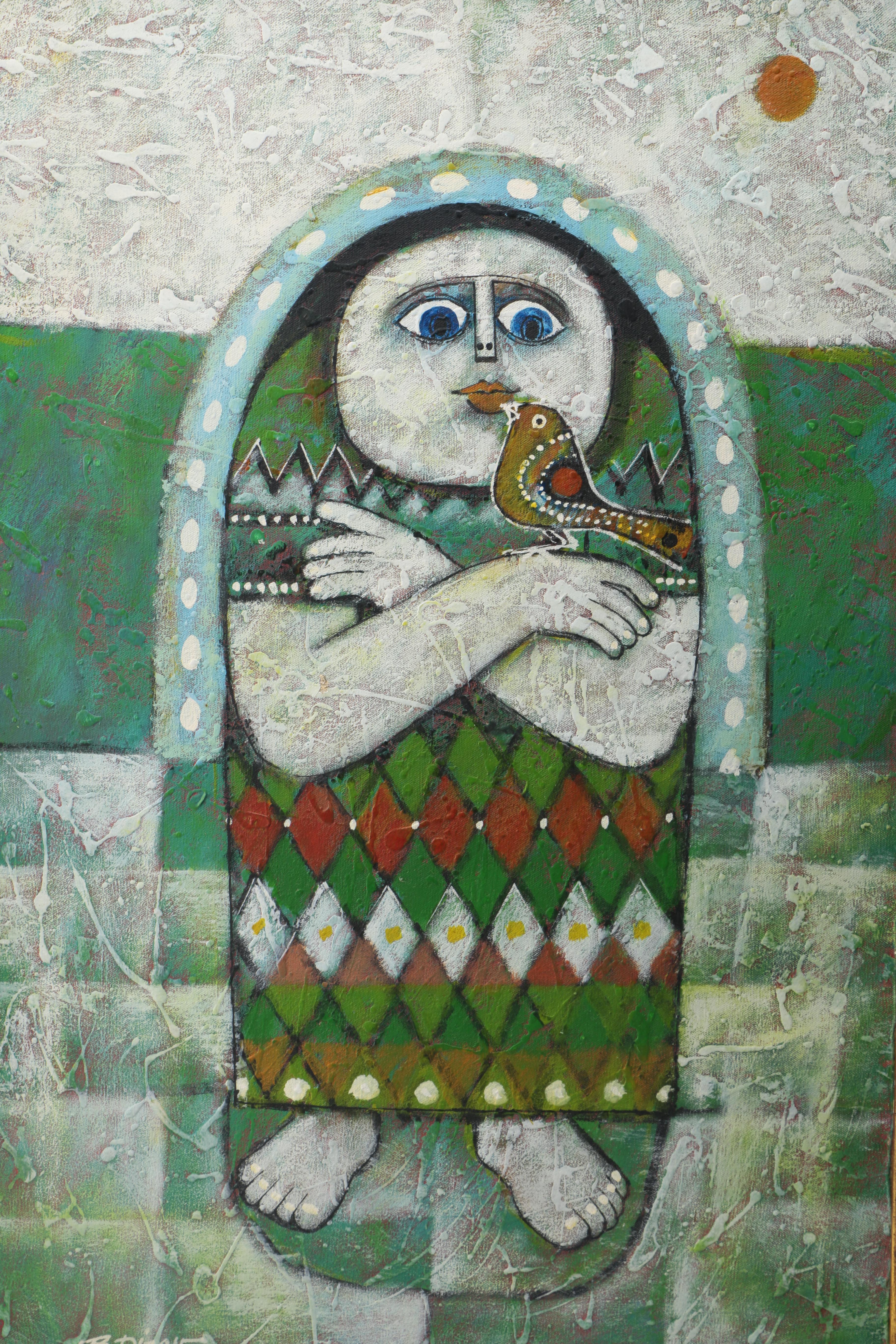 B. Dizon Oil Painting on Canvas of Woman