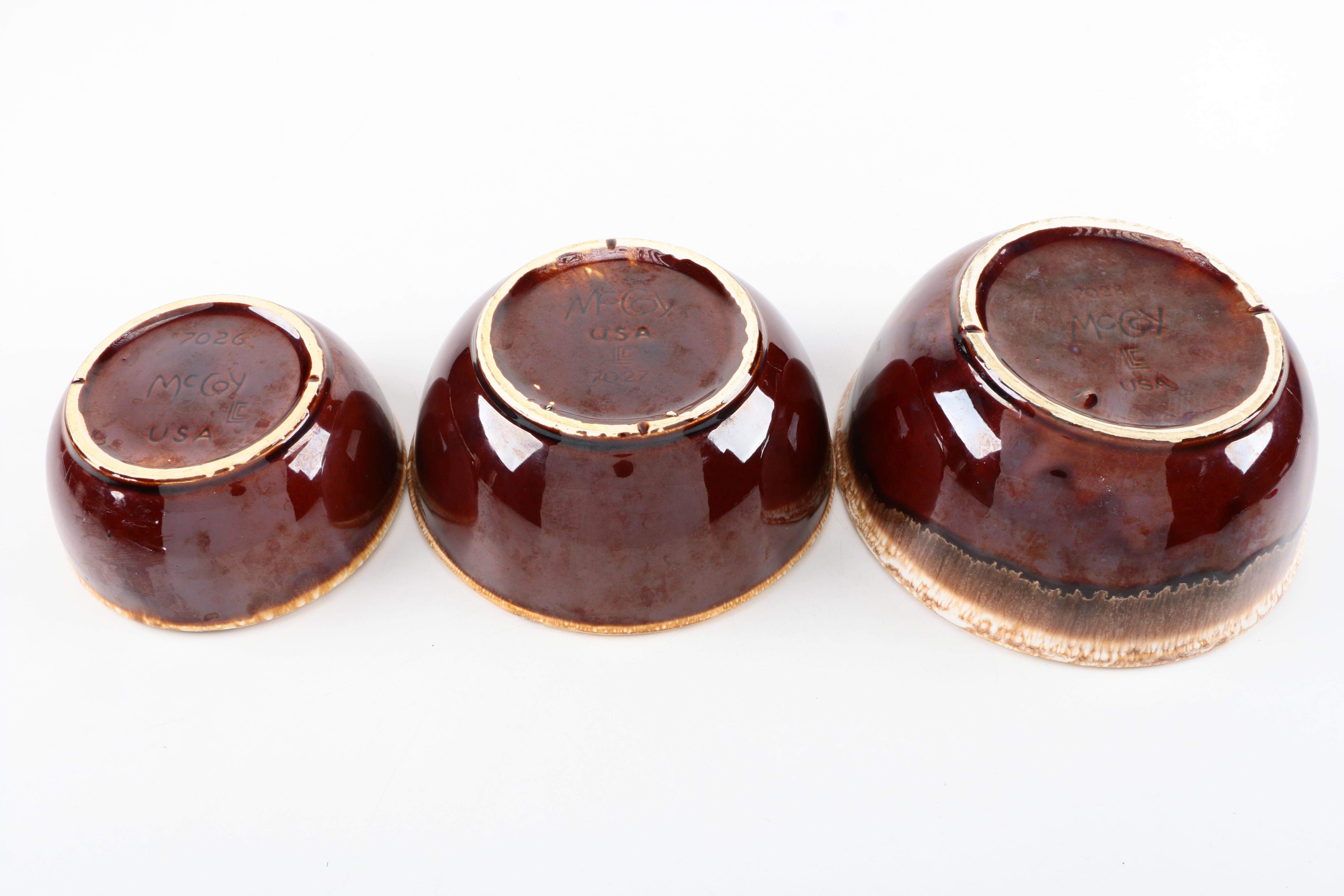 McCoy Stoneware Mixing Bowls