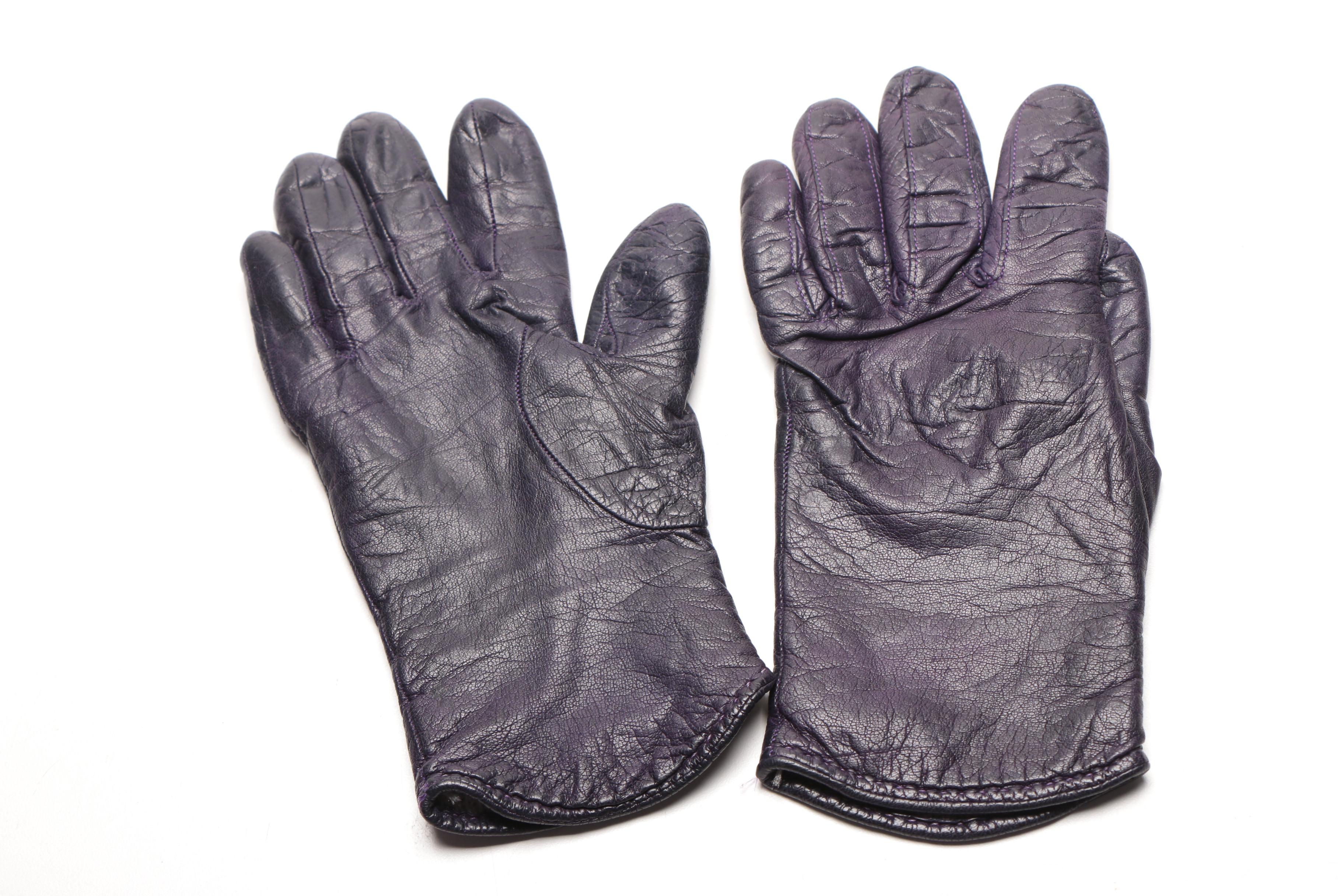 Vintage Leather and Suede Gloves