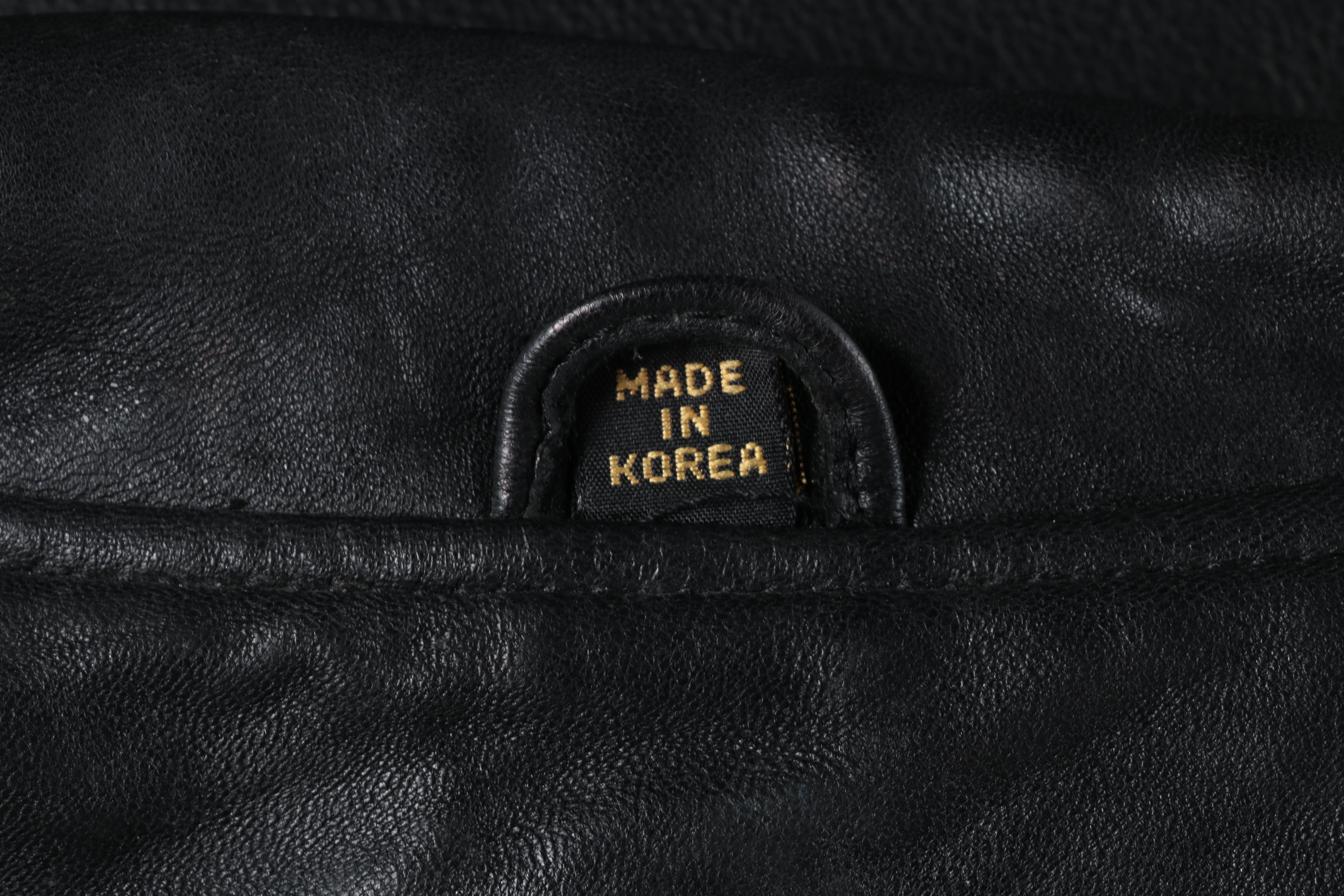 Women's Black Leather Vest by Rem Garson