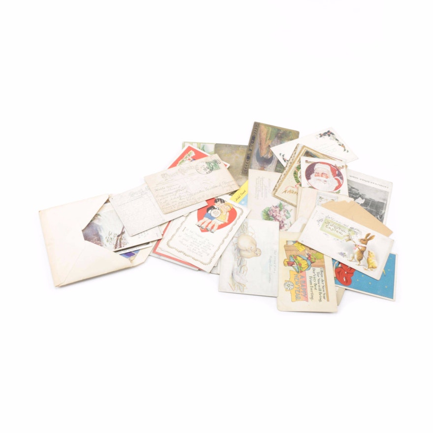 Antique and Vintage Postcards and Greeting Cards