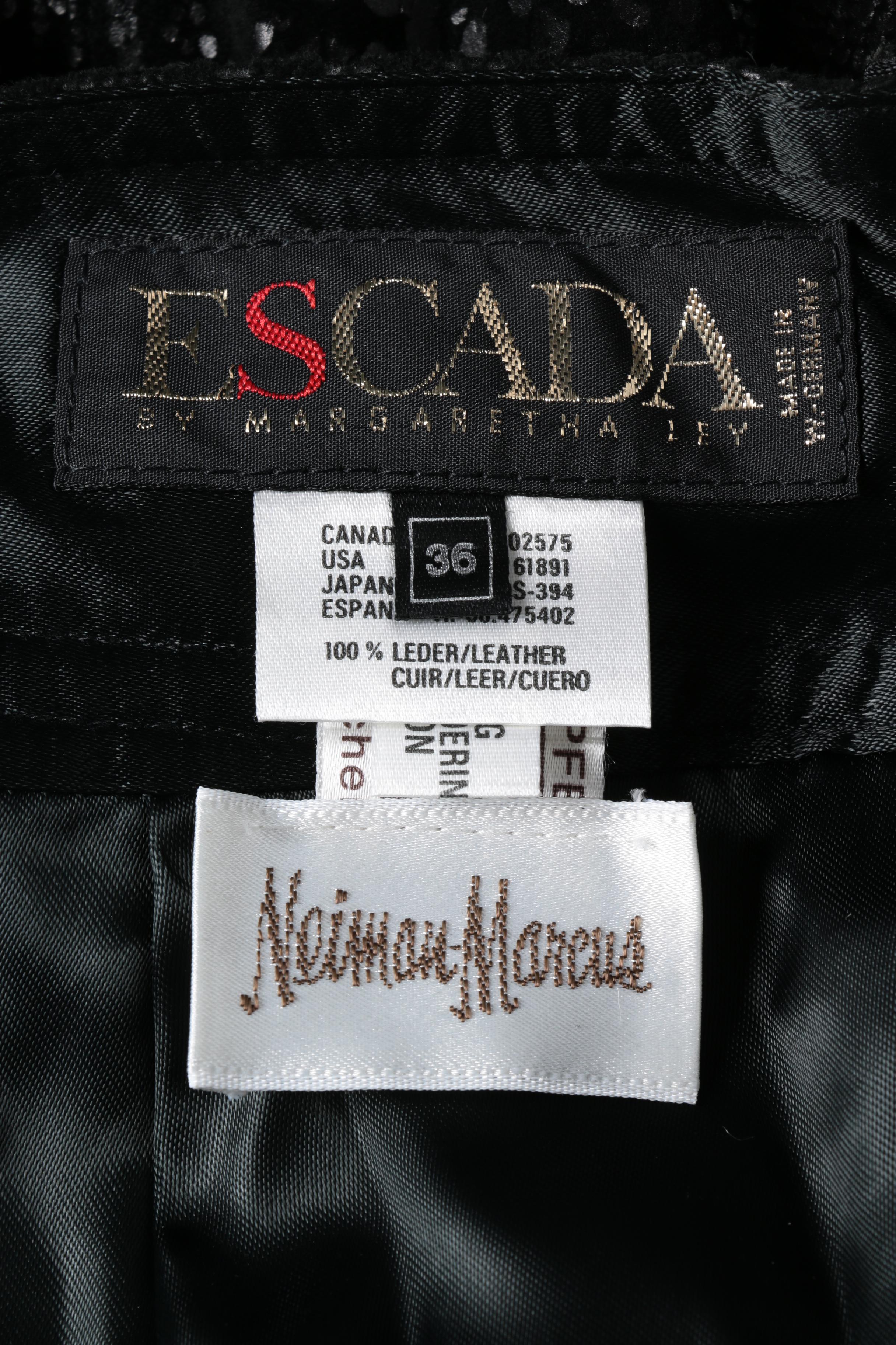 Leather Skirts Featuring Escada and Neiman Marcus