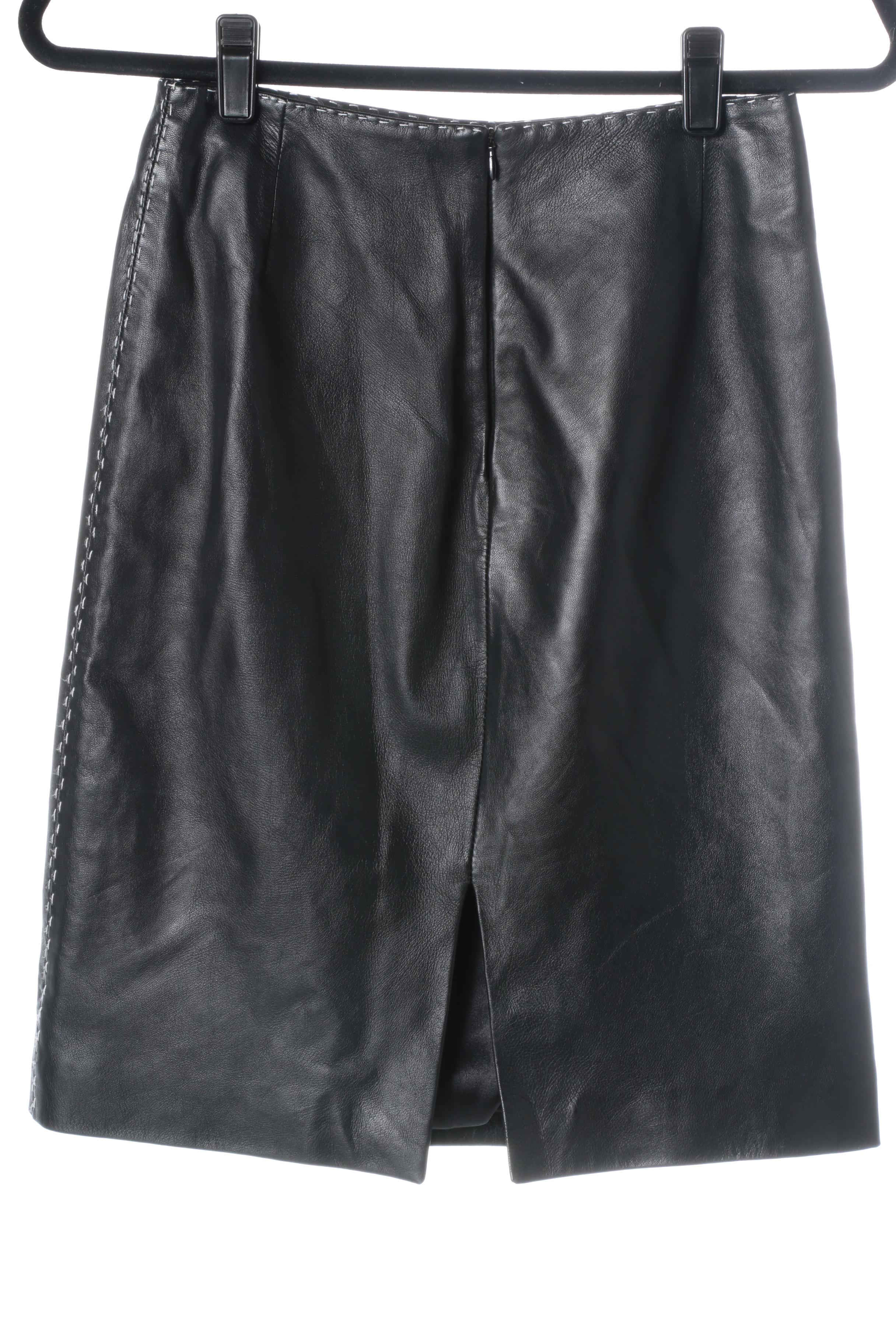 Leather Skirts Featuring Escada and Neiman Marcus