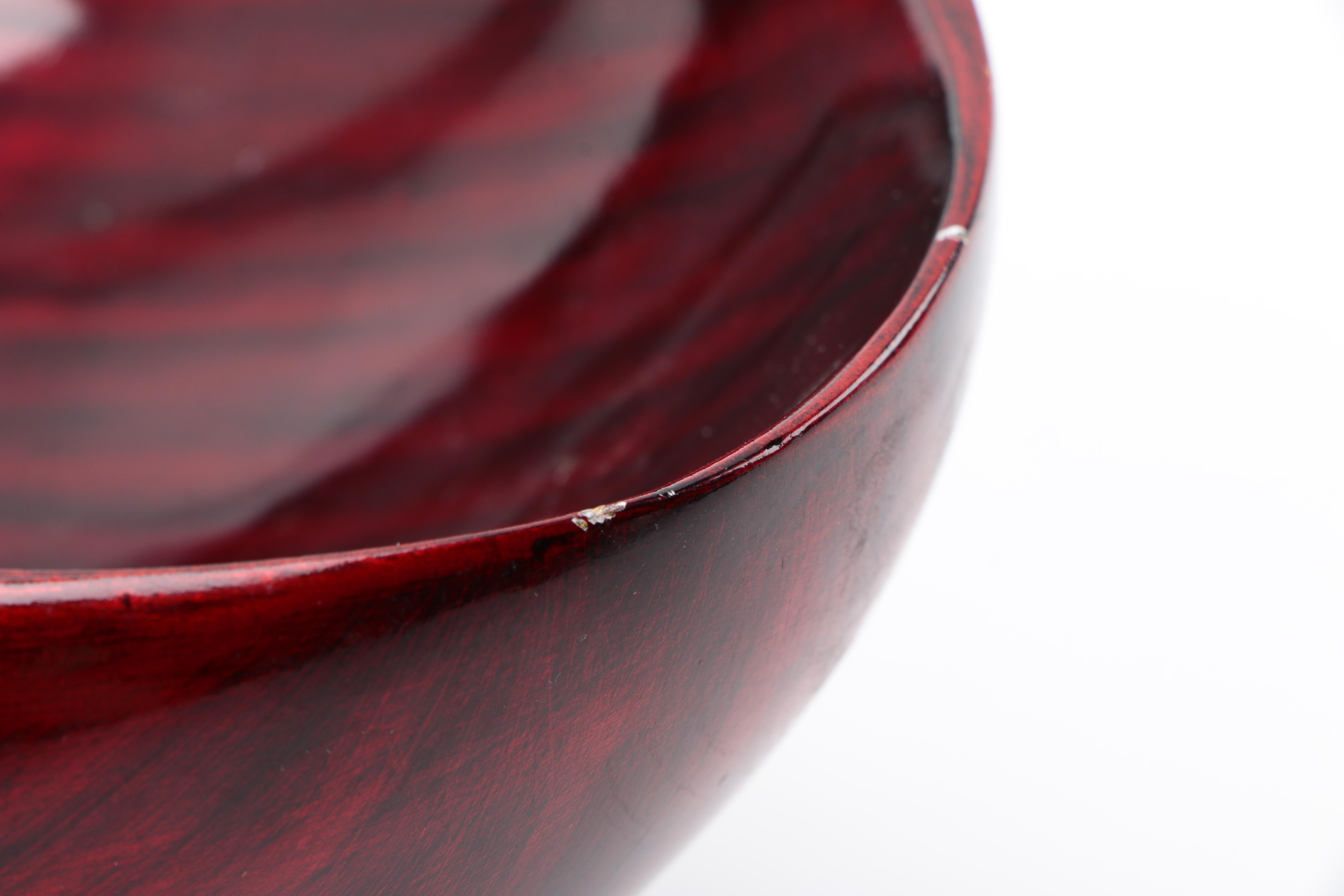 LP Design Red Lacquered Bowl