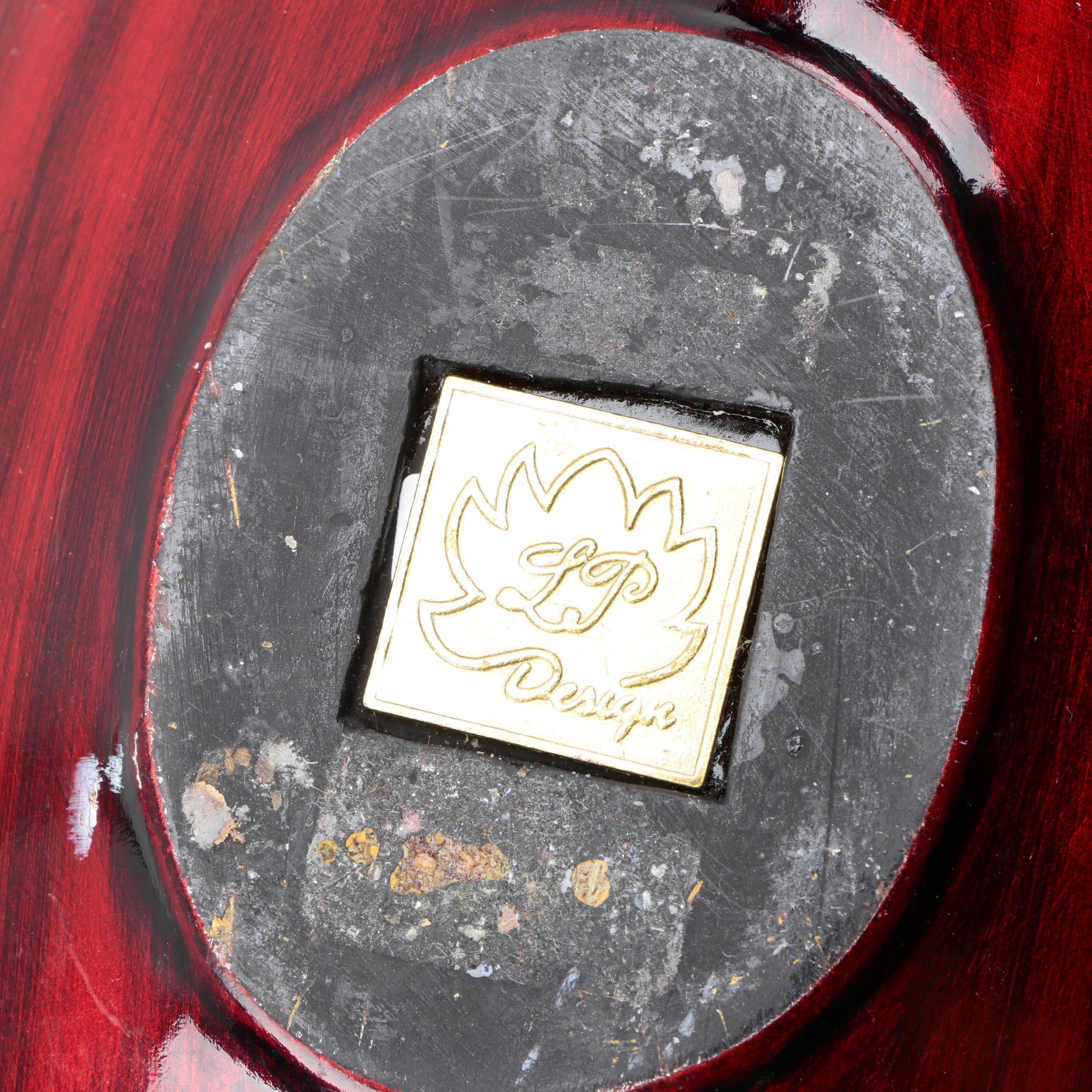 LP Design Red Lacquered Bowl