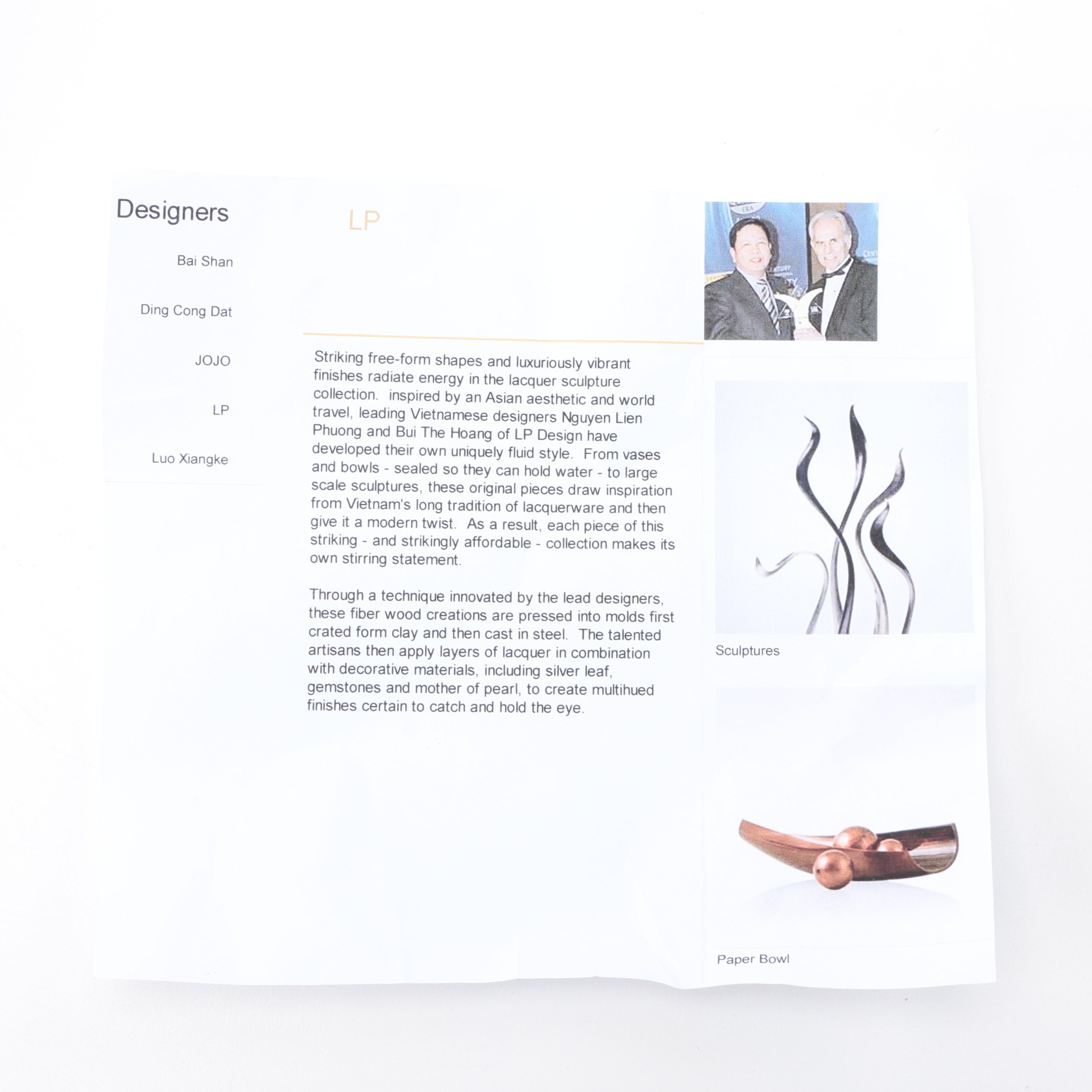 LP Design Red Lacquered Bowl