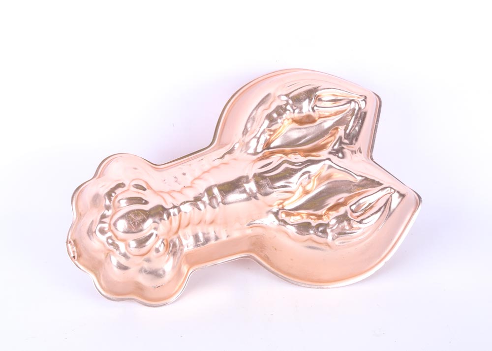 Reverse Painted Prima Donna Plates and Copper Mold