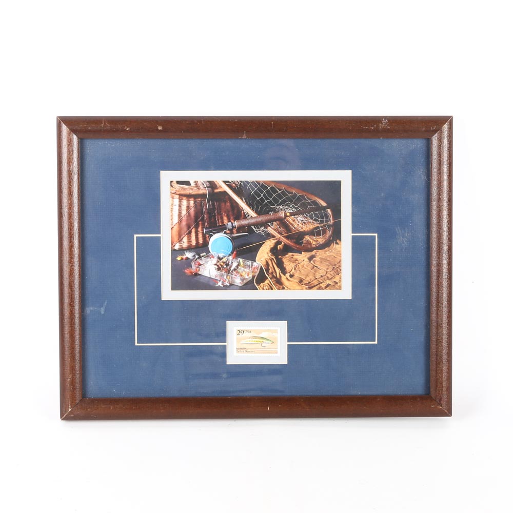 Lefty's Deceiver Fishing Lure Stamp and Offset Lithograph