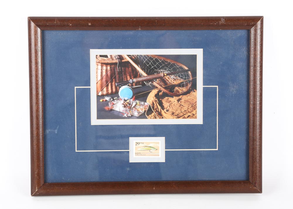 Lefty's Deceiver Fishing Lure Stamp and Offset Lithograph