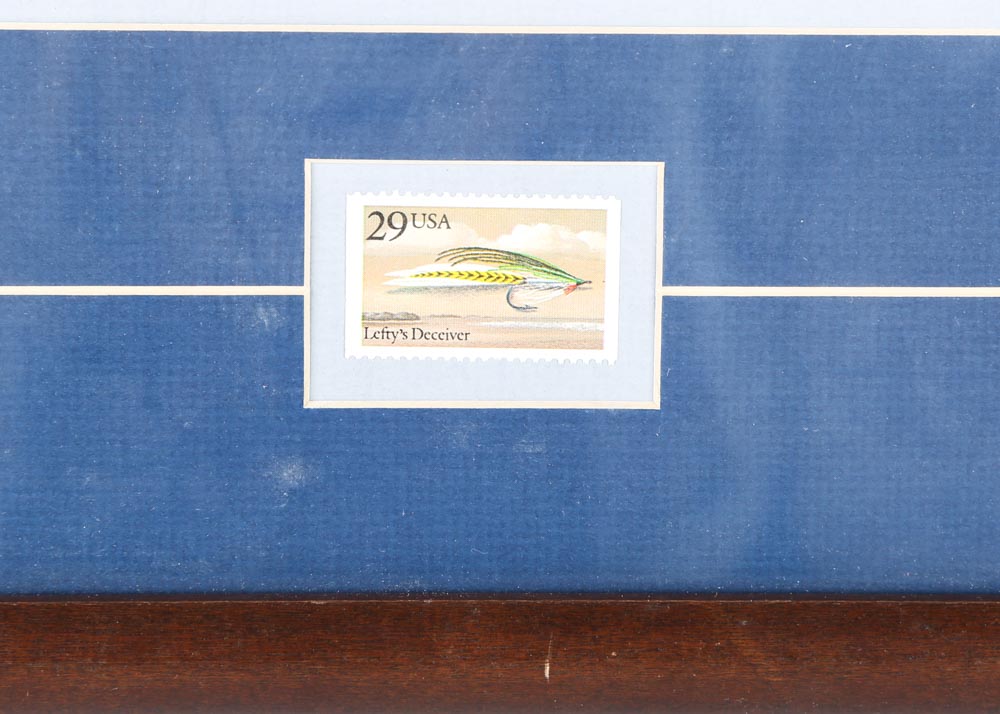 Lefty's Deceiver Fishing Lure Stamp and Offset Lithograph