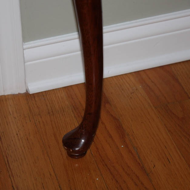 Queen Anne Style Demilune Console Table