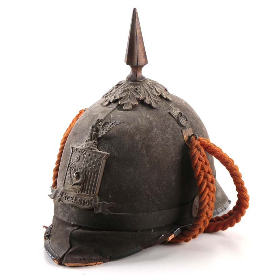 Late 19th Century New York State National Guard Dress Helmet