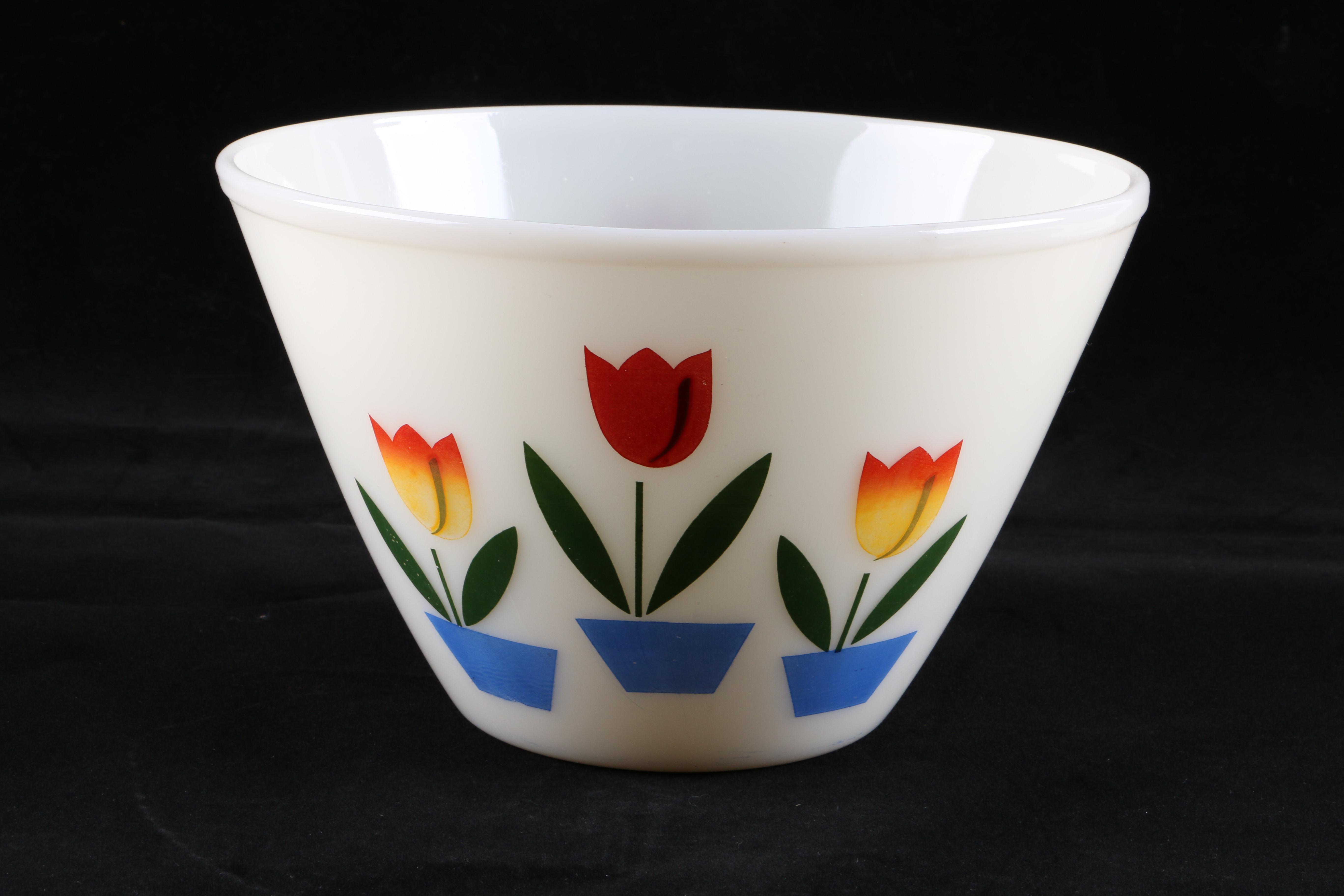 Fire King "Tulip" Mixing Bowls