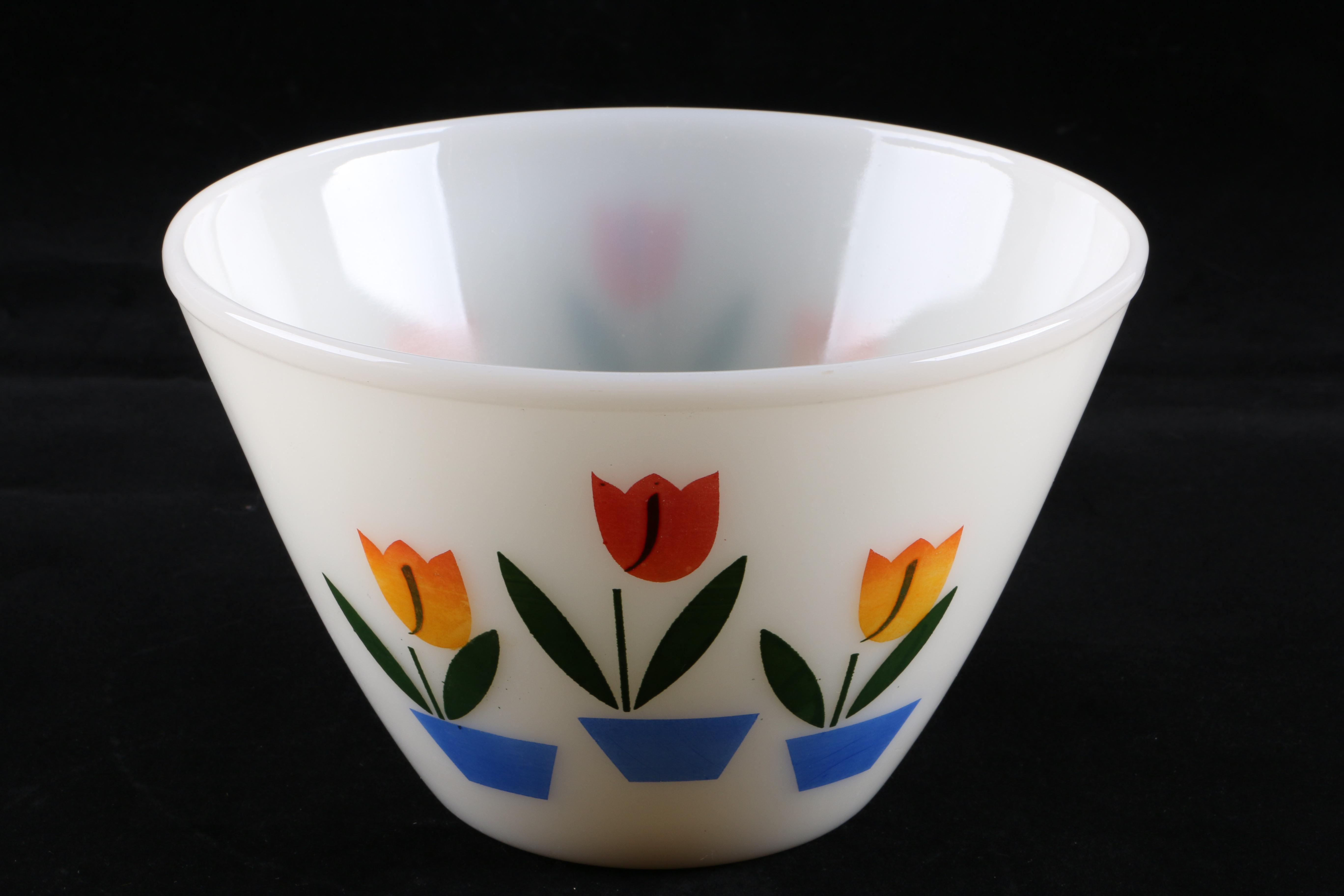 Fire King "Tulip" Mixing Bowls