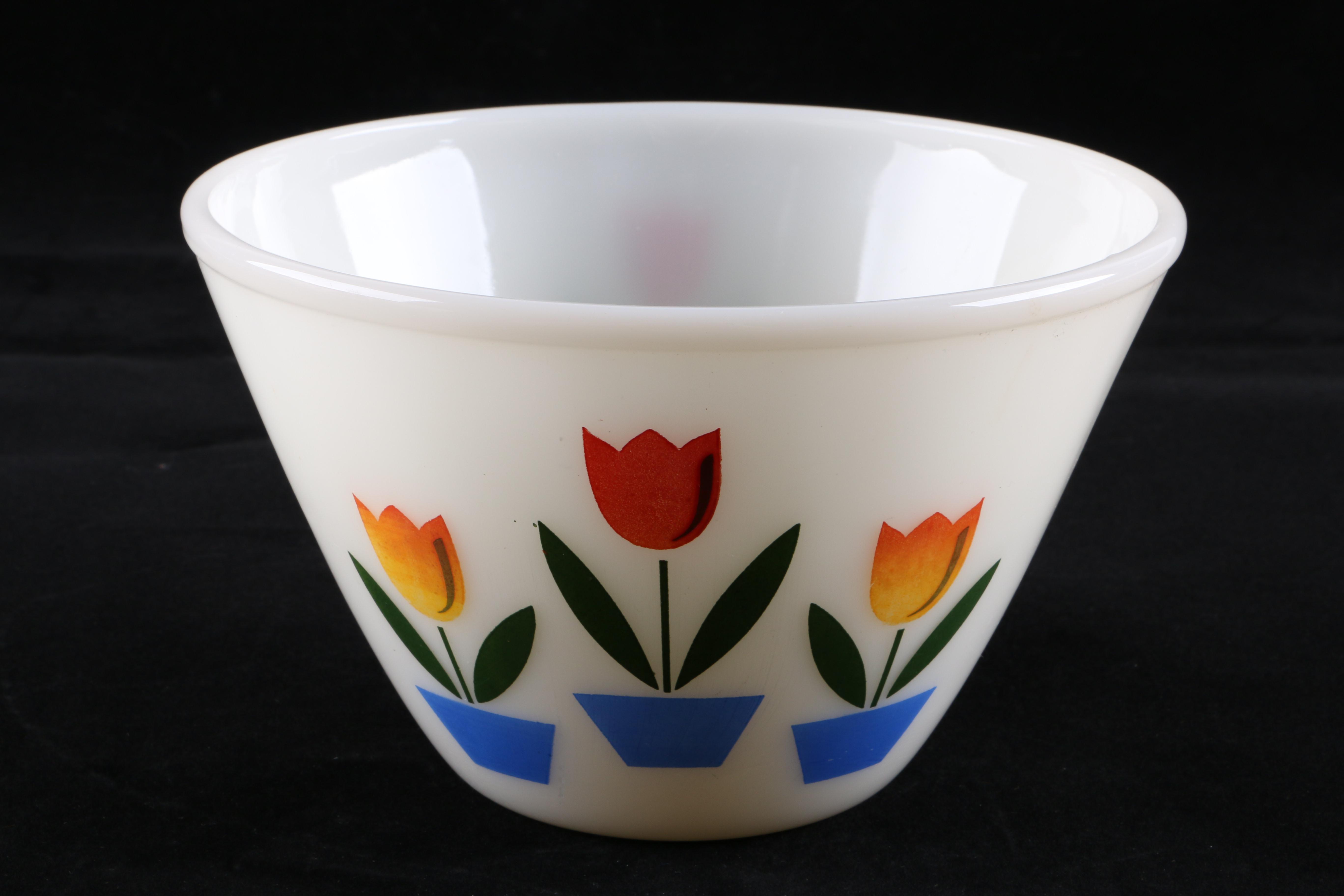 Fire King "Tulip" Mixing Bowls