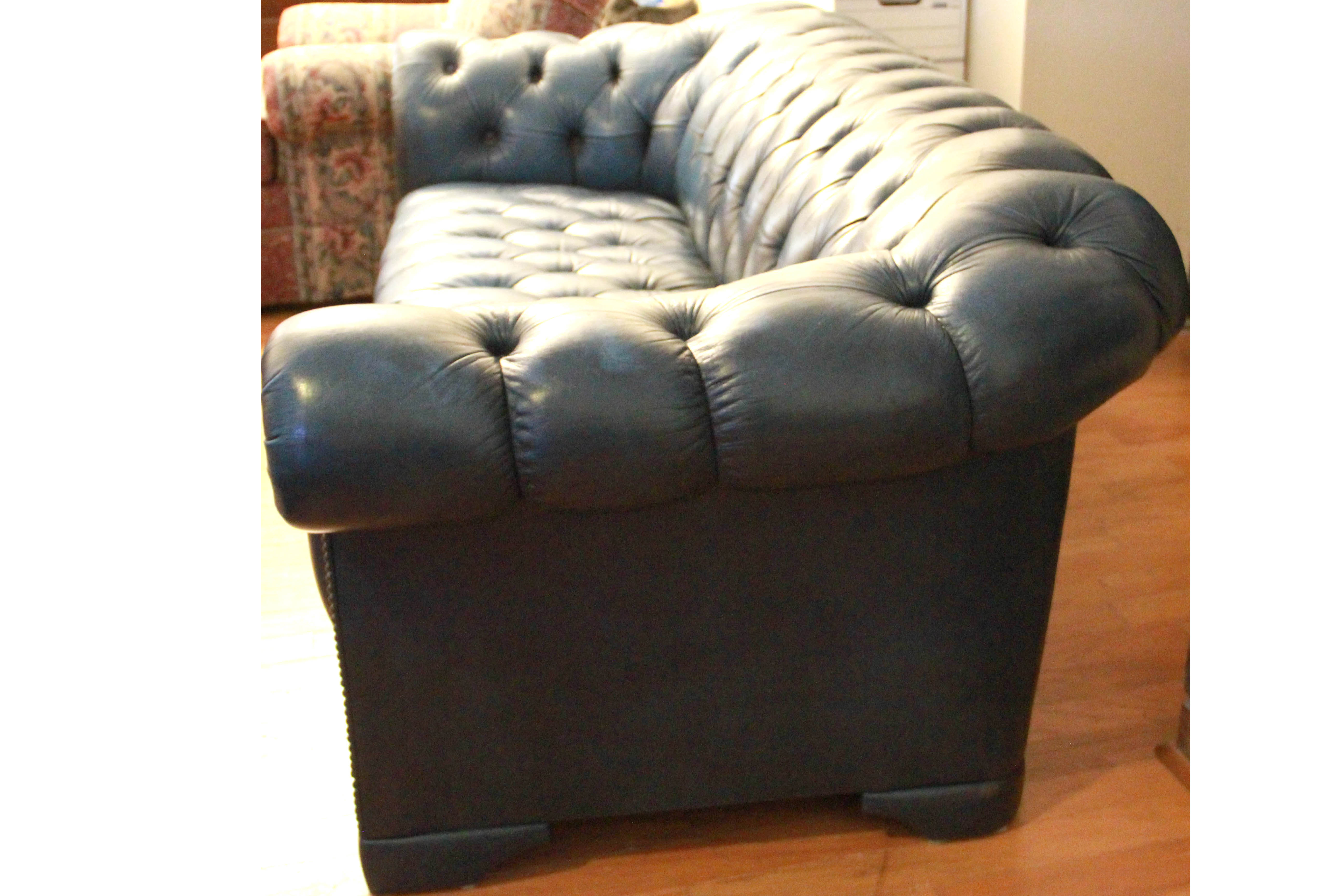 Blue Chesterfield Sofa