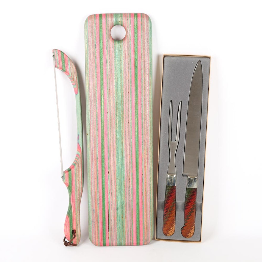 Handcrafted Cutting Board and Utensils