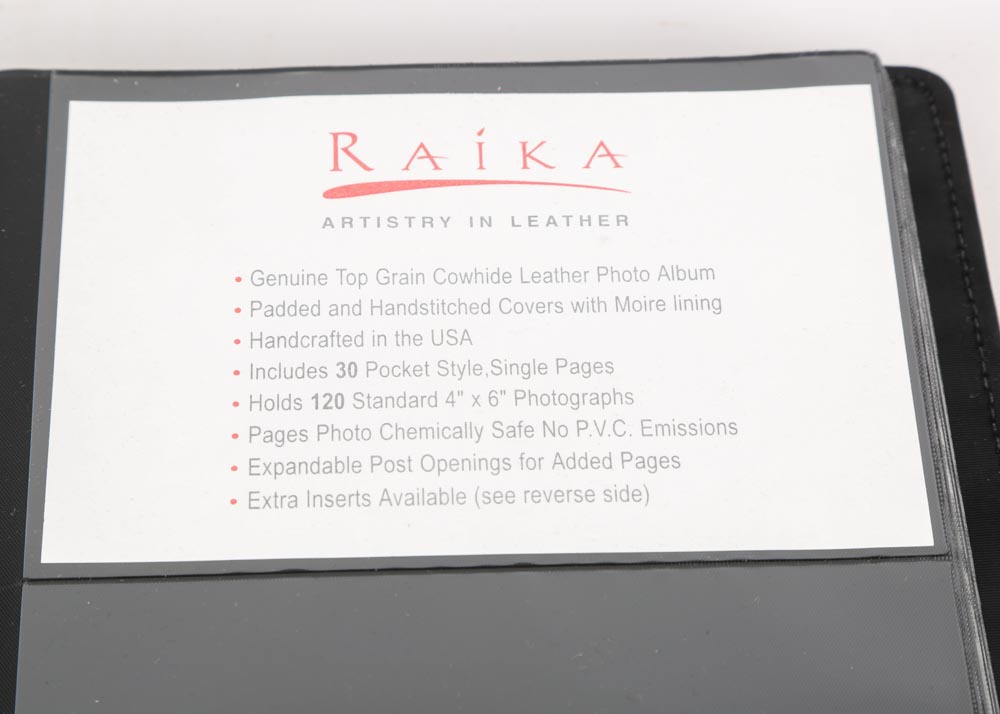 Raika Handcrafted Cowhide Leather Photo Album