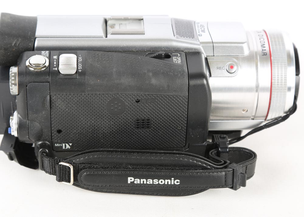 Vintage Camcorders Including Panasonic and Accessories