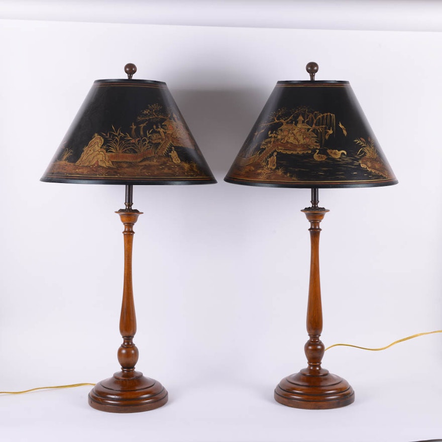 Pair of Chinese Inspired Table Lamps