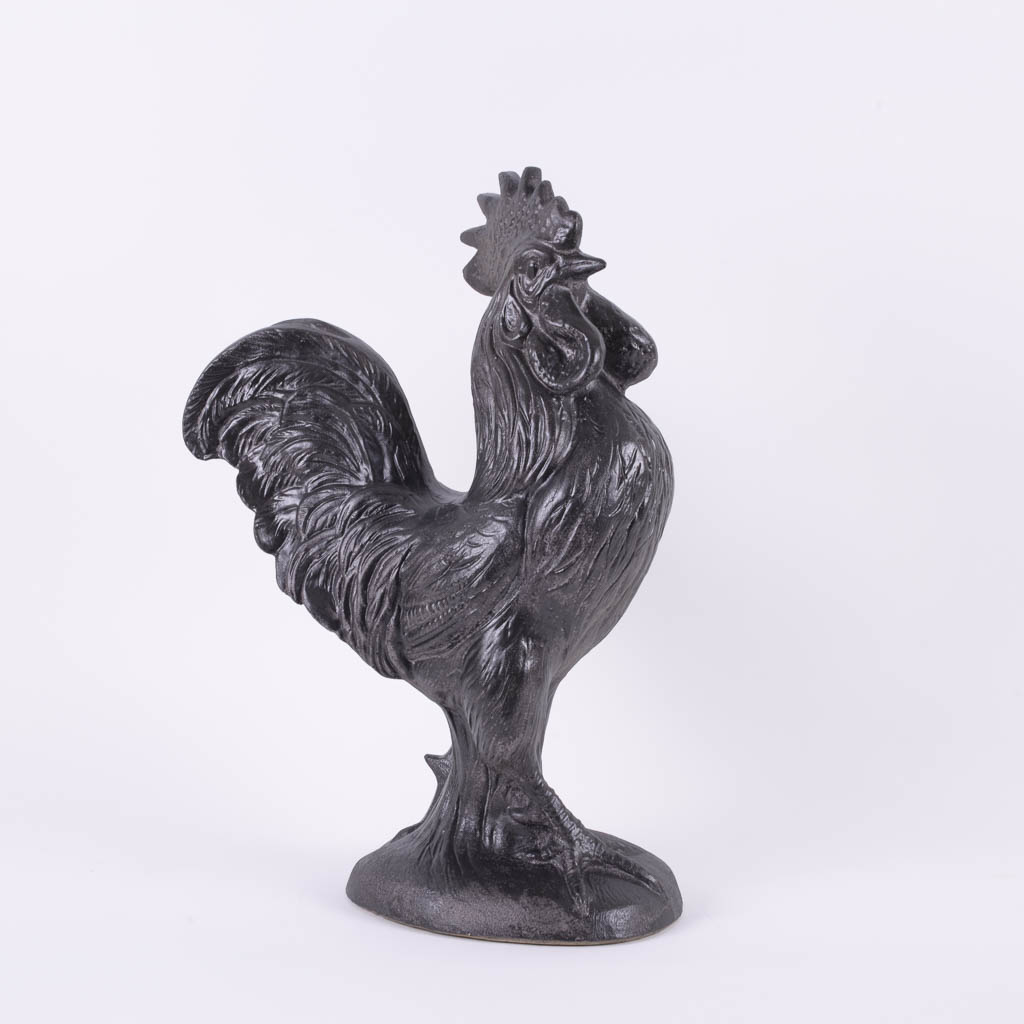 Decorative Rooster Plaster Sculpture
