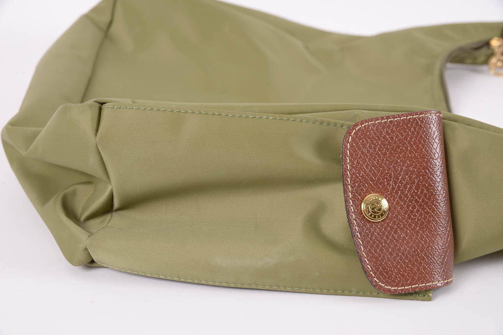 Longchamp Khaki Nylon Shoulder Bag