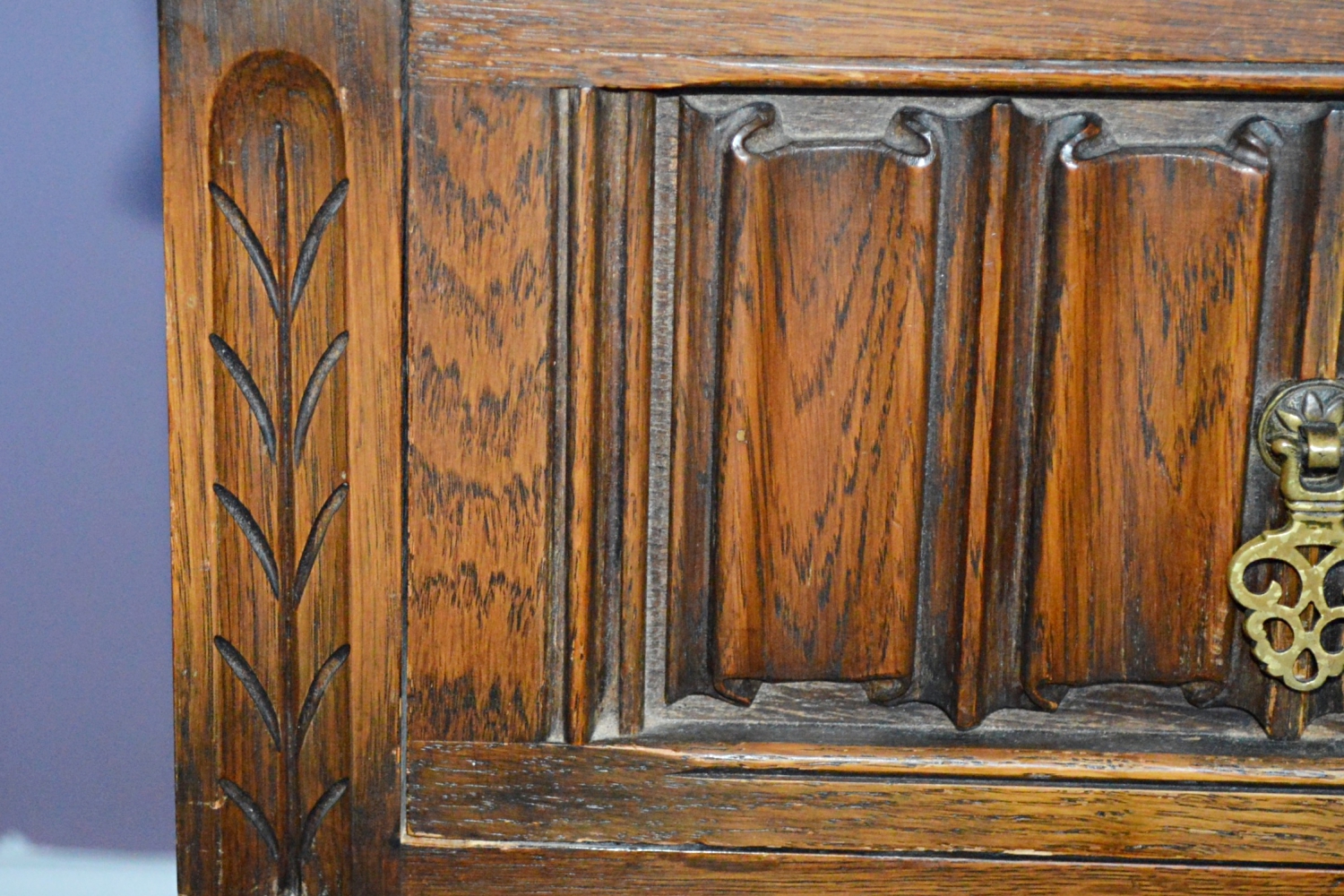 Revival Style Oak Writing Desk by Kittinger