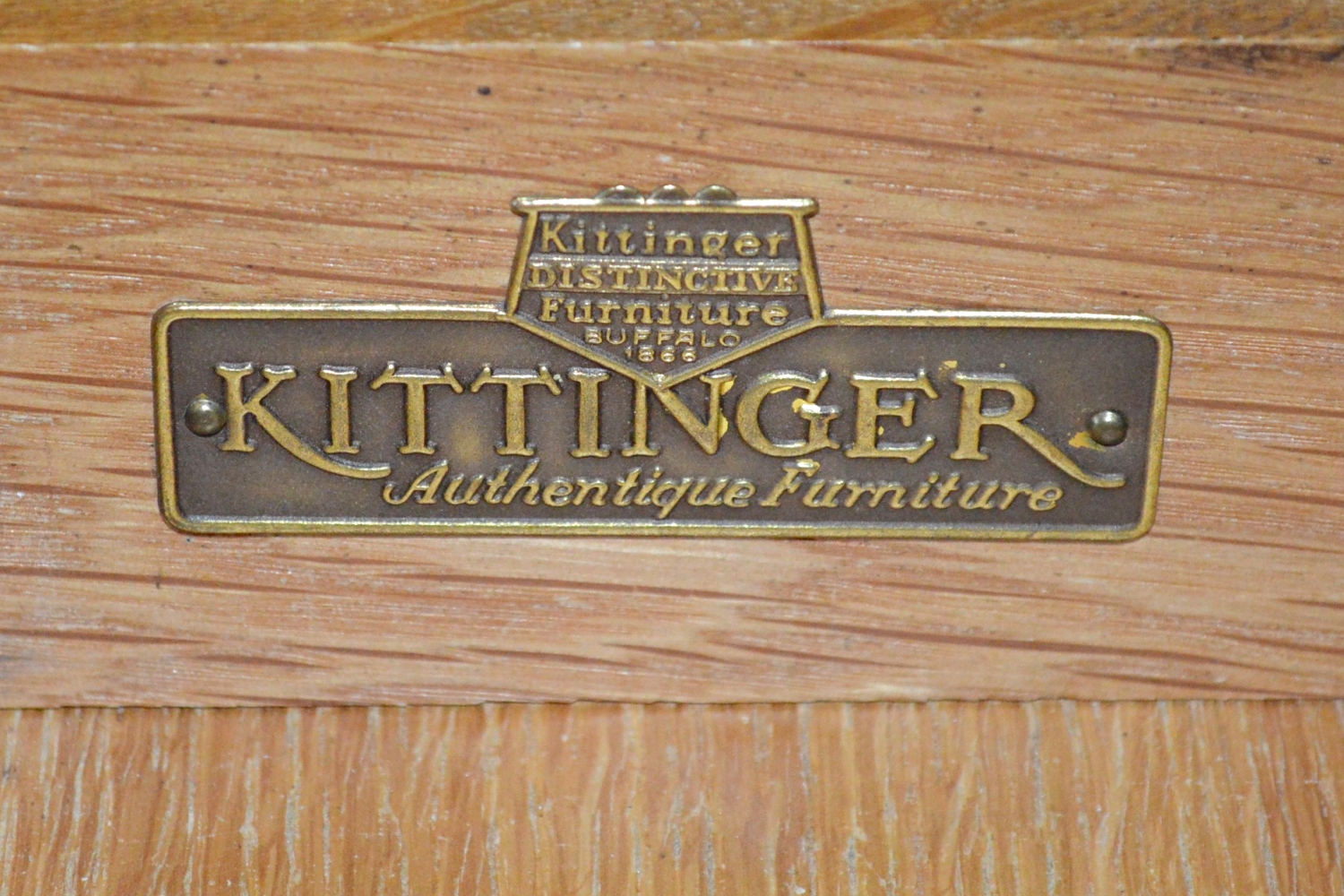 Revival Style Oak Writing Desk by Kittinger
