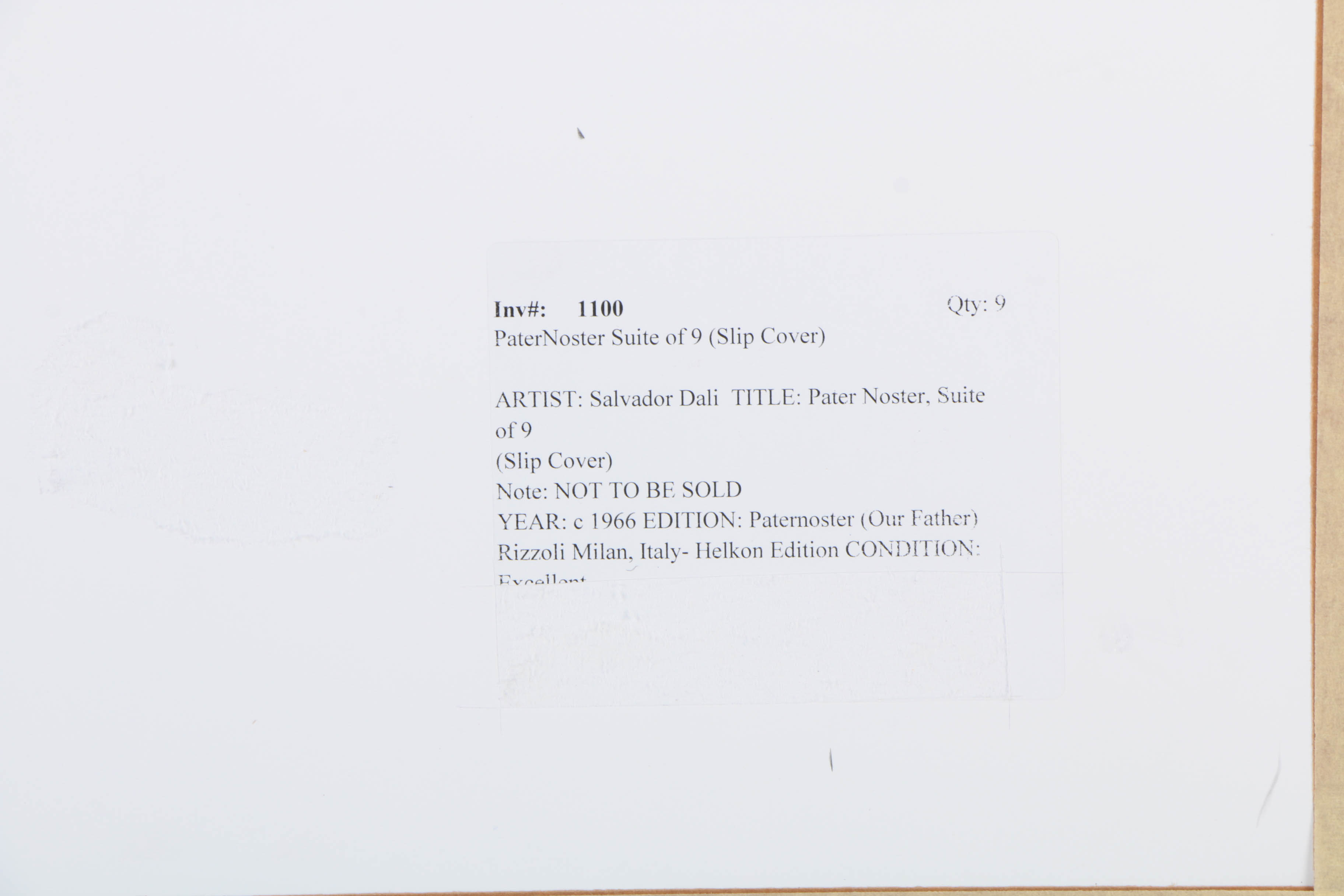 Halftone Print of Dali's Paternoster Portfolio of Prints