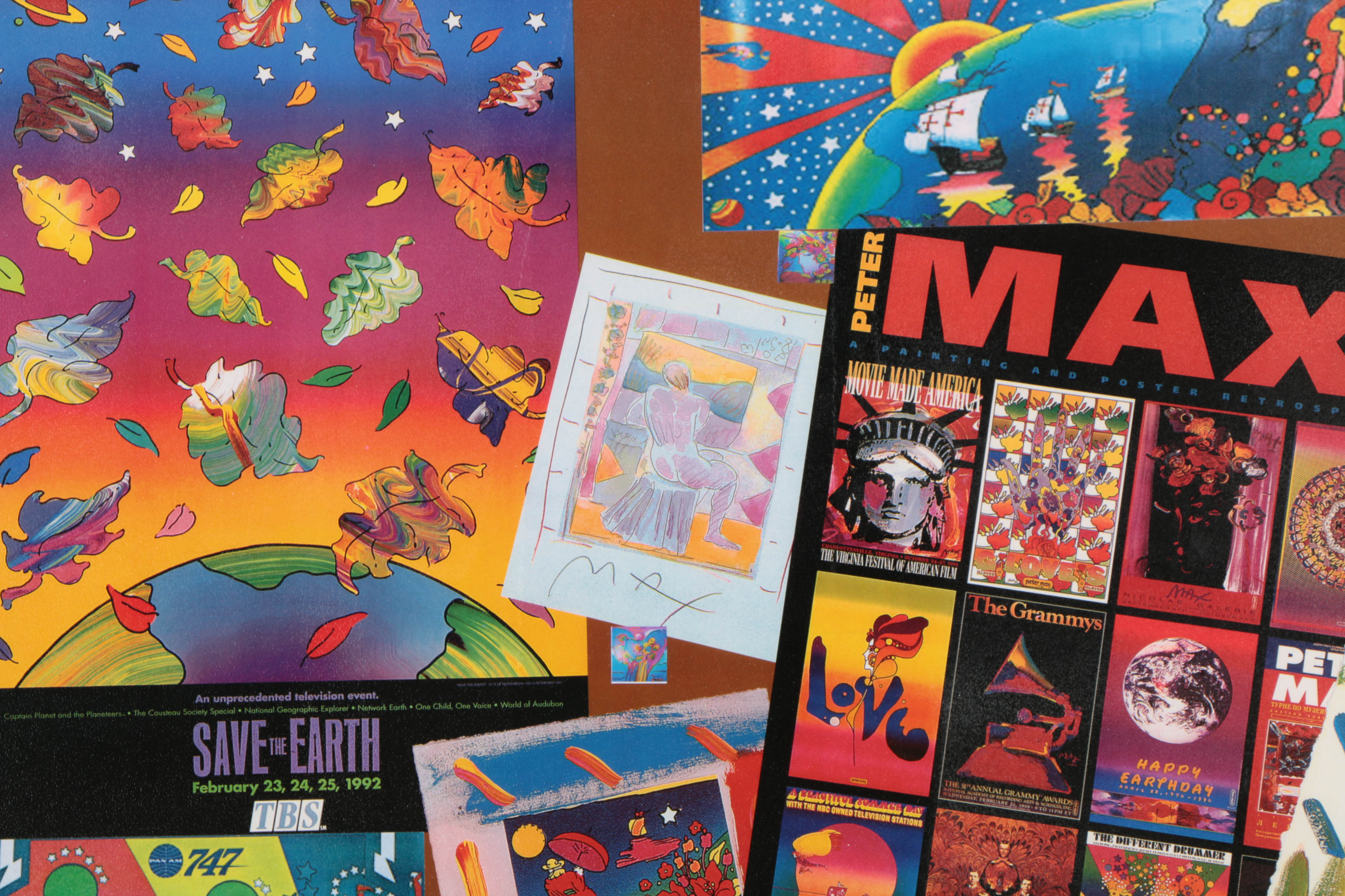 Offset Lithograph on Paper Peter Max Poster