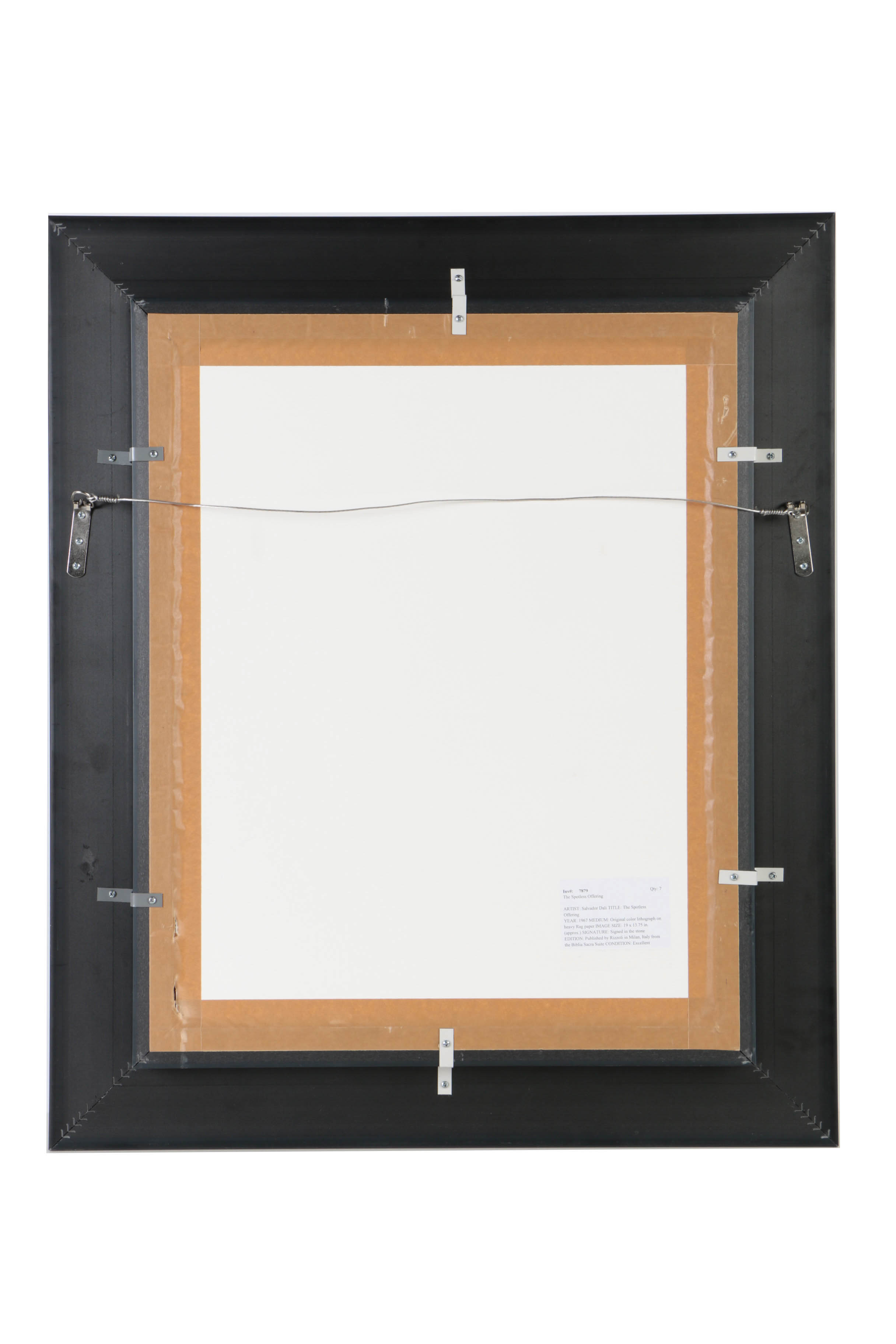 After Salvador Dalí Offset Lithograph on Paper "Oblatio Munda"