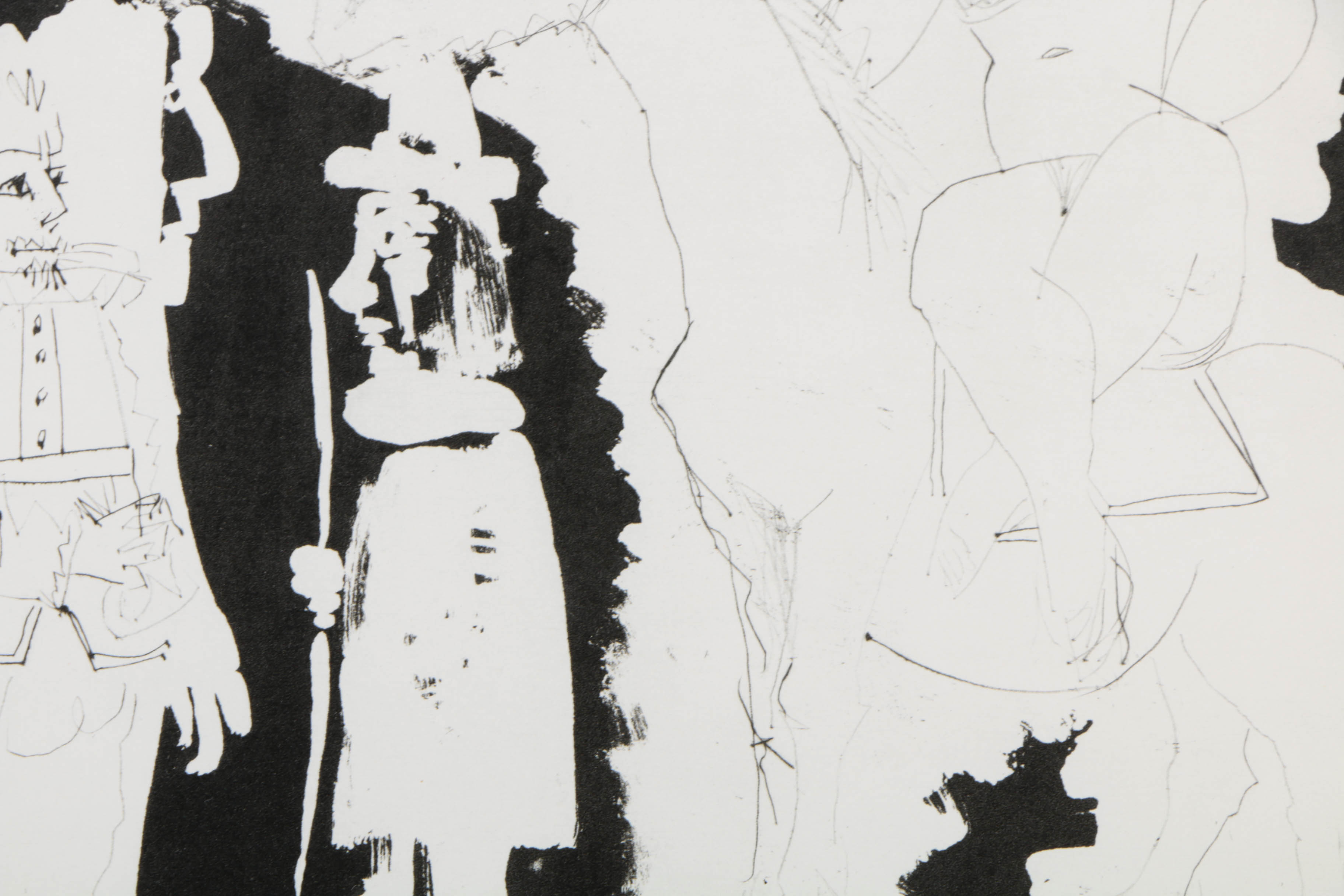 After Pablo Picasso Halftone Print on Paper